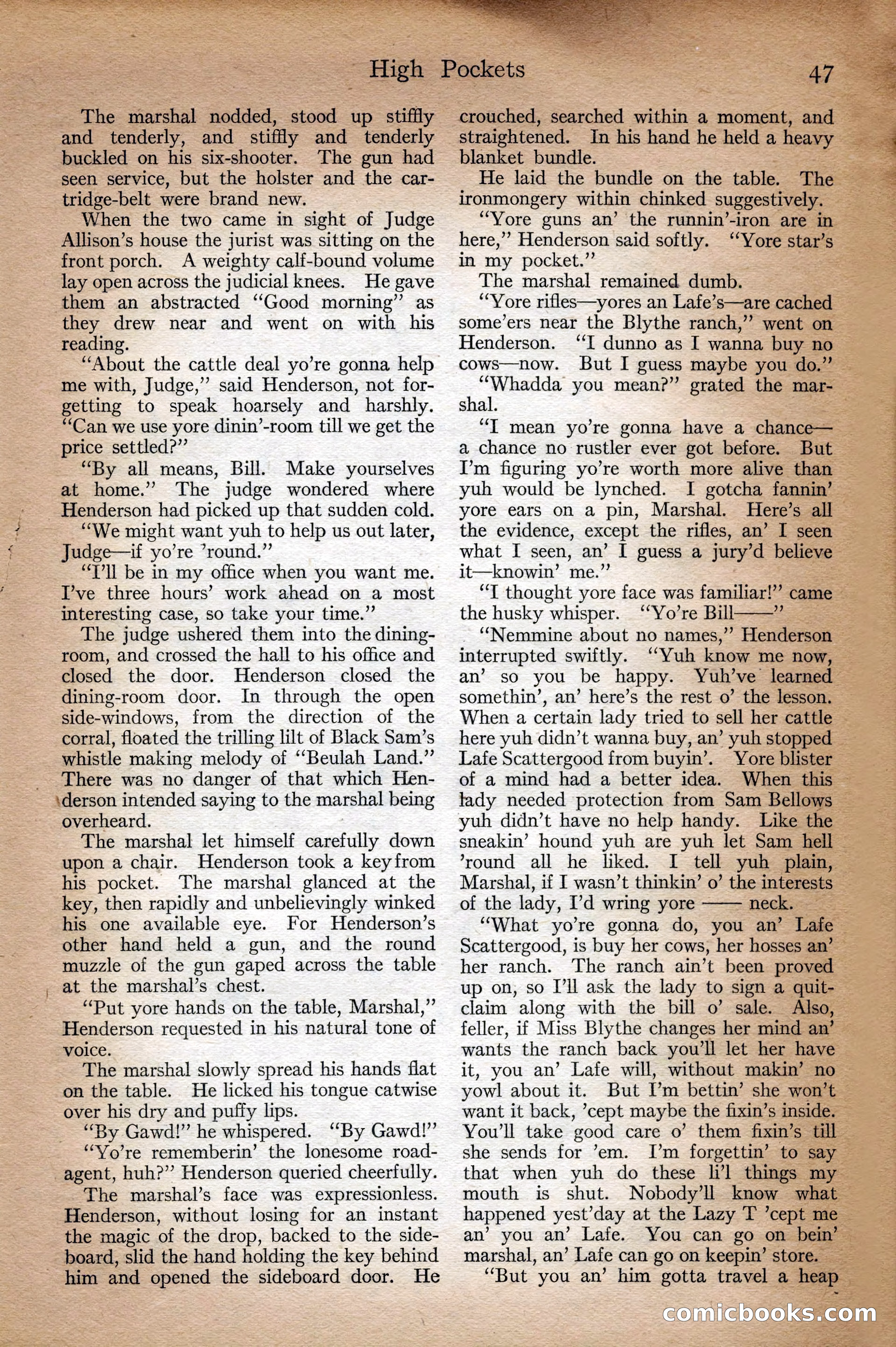Adventure Magazine Cover, September 3, 1918 — page 49 of 196