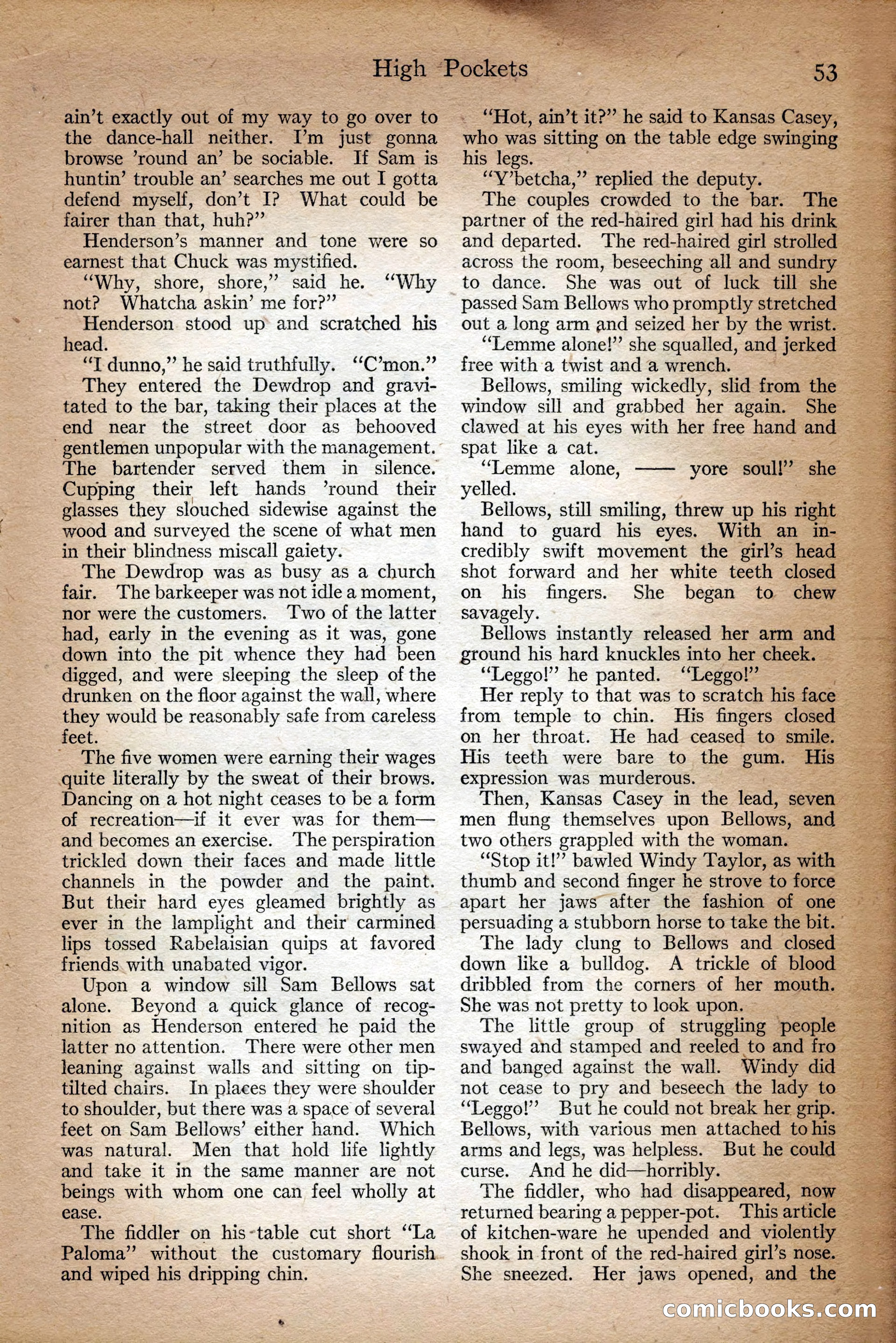 Adventure Magazine Cover, September 3, 1918 — page 55 of 196