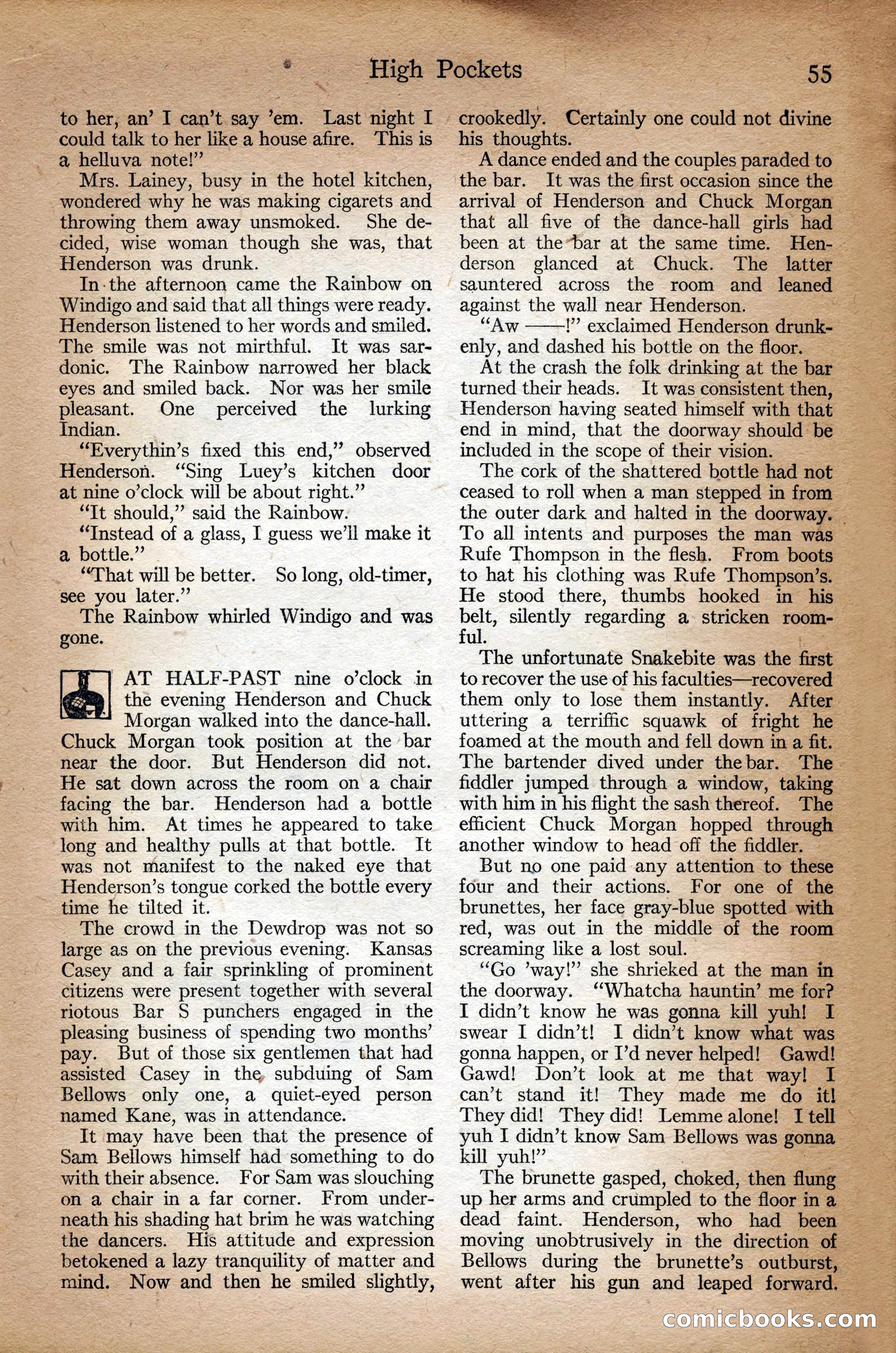 Adventure Magazine Cover, September 3, 1918 — page 57 of 196