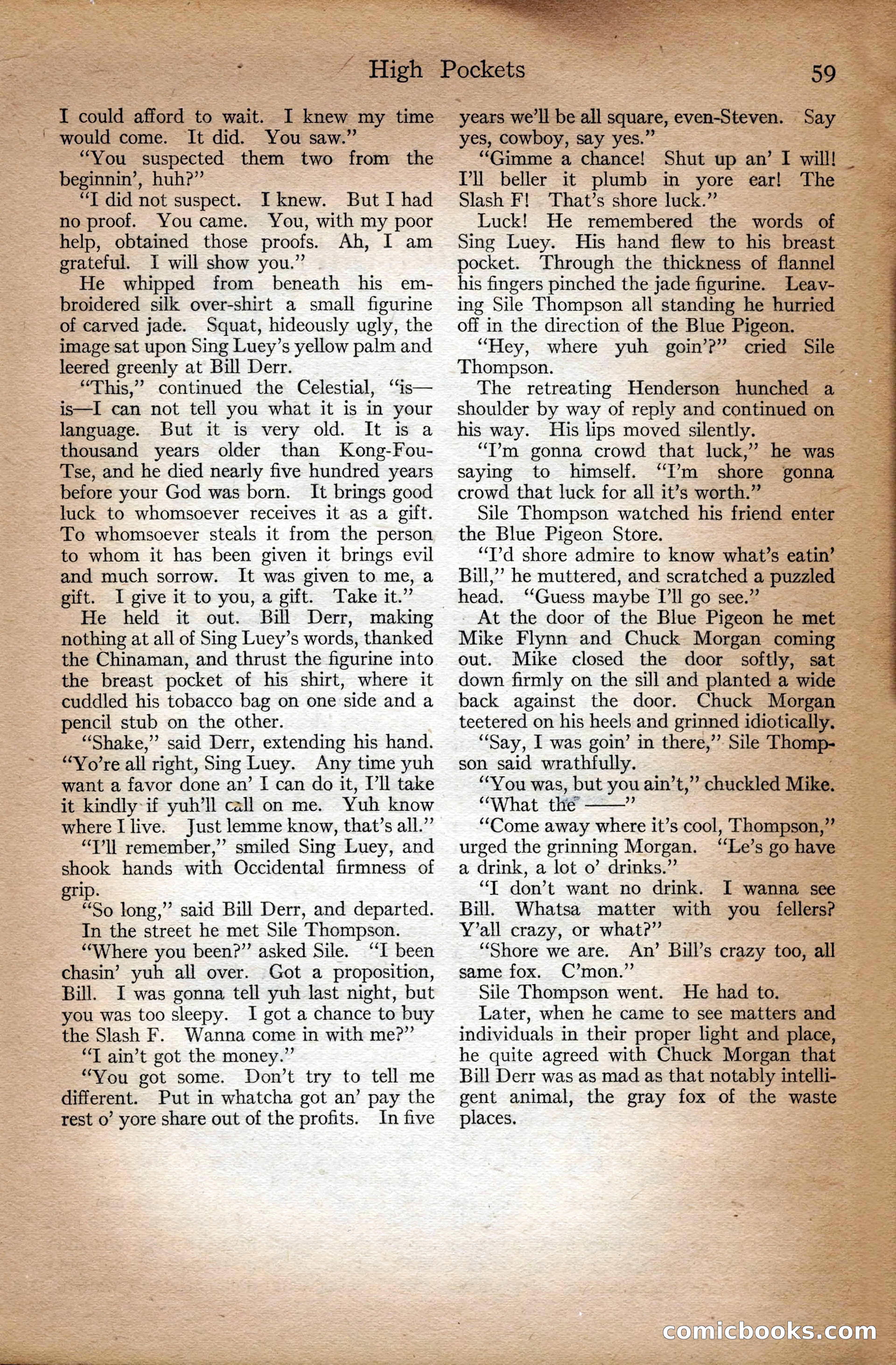 Adventure Magazine Cover, September 3, 1918 — page 61 of 196