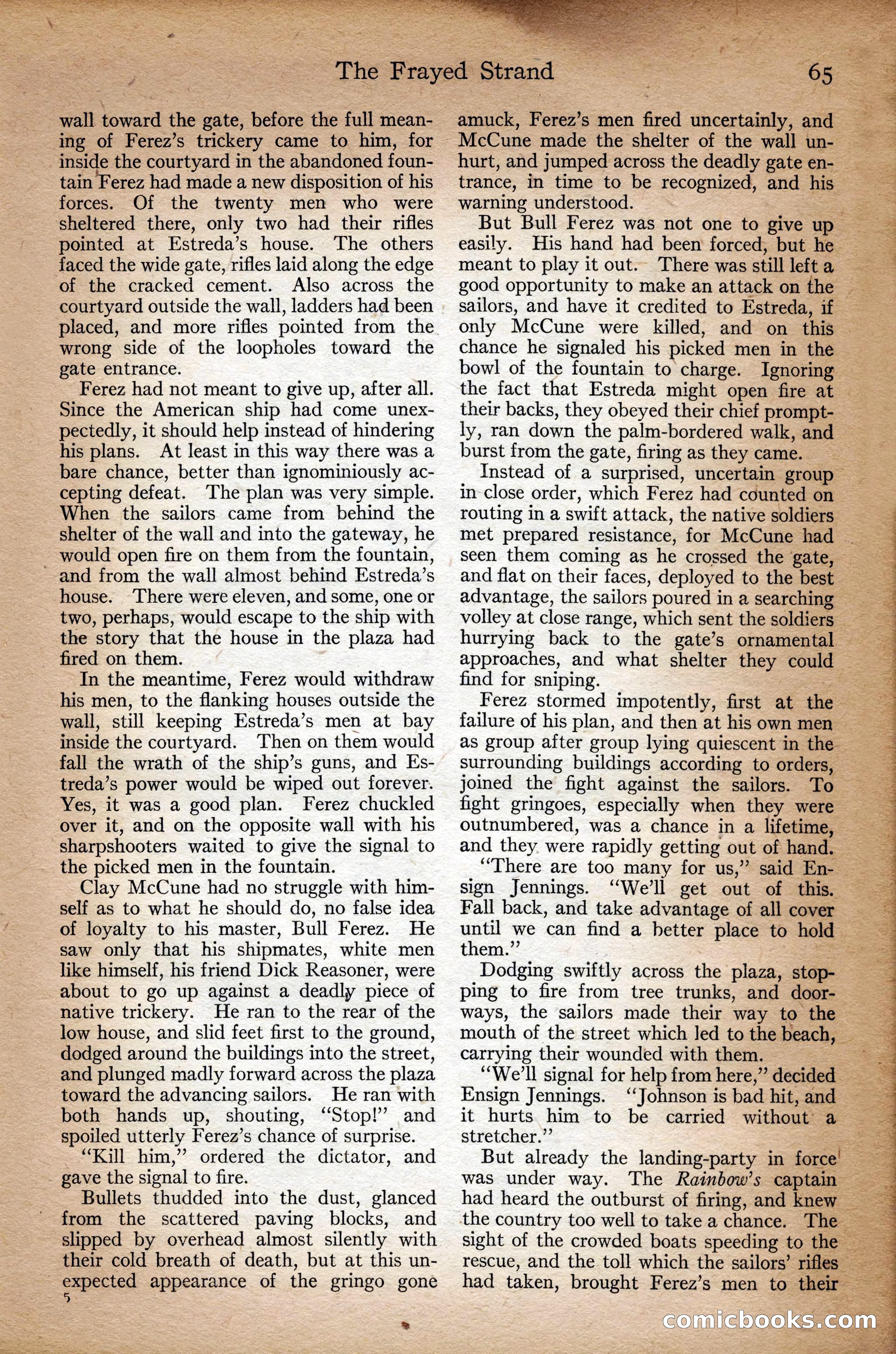 Adventure Magazine Cover, September 3, 1918 — page 67 of 196