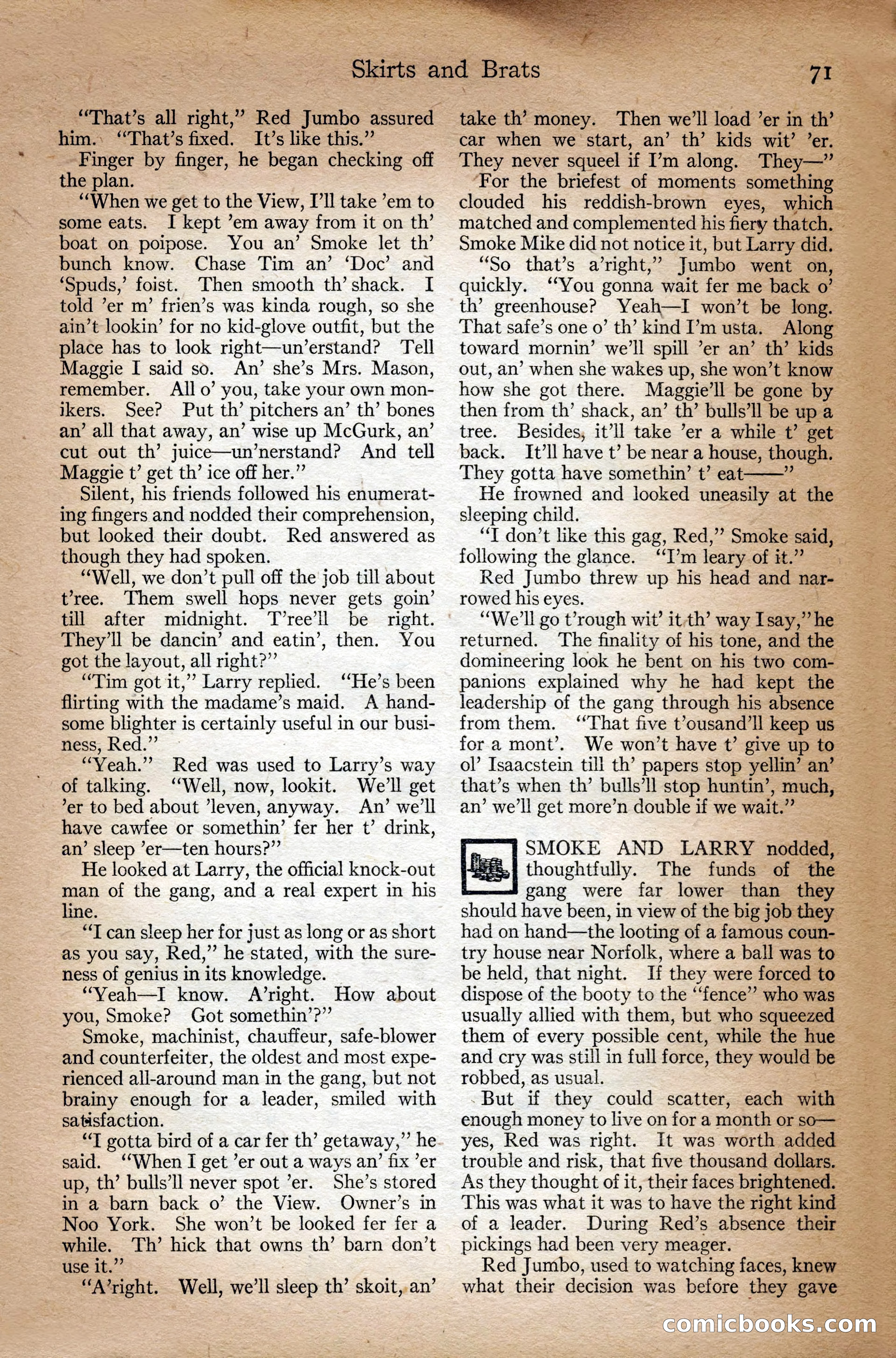 Adventure Magazine Cover, September 3, 1918 — page 73 of 196