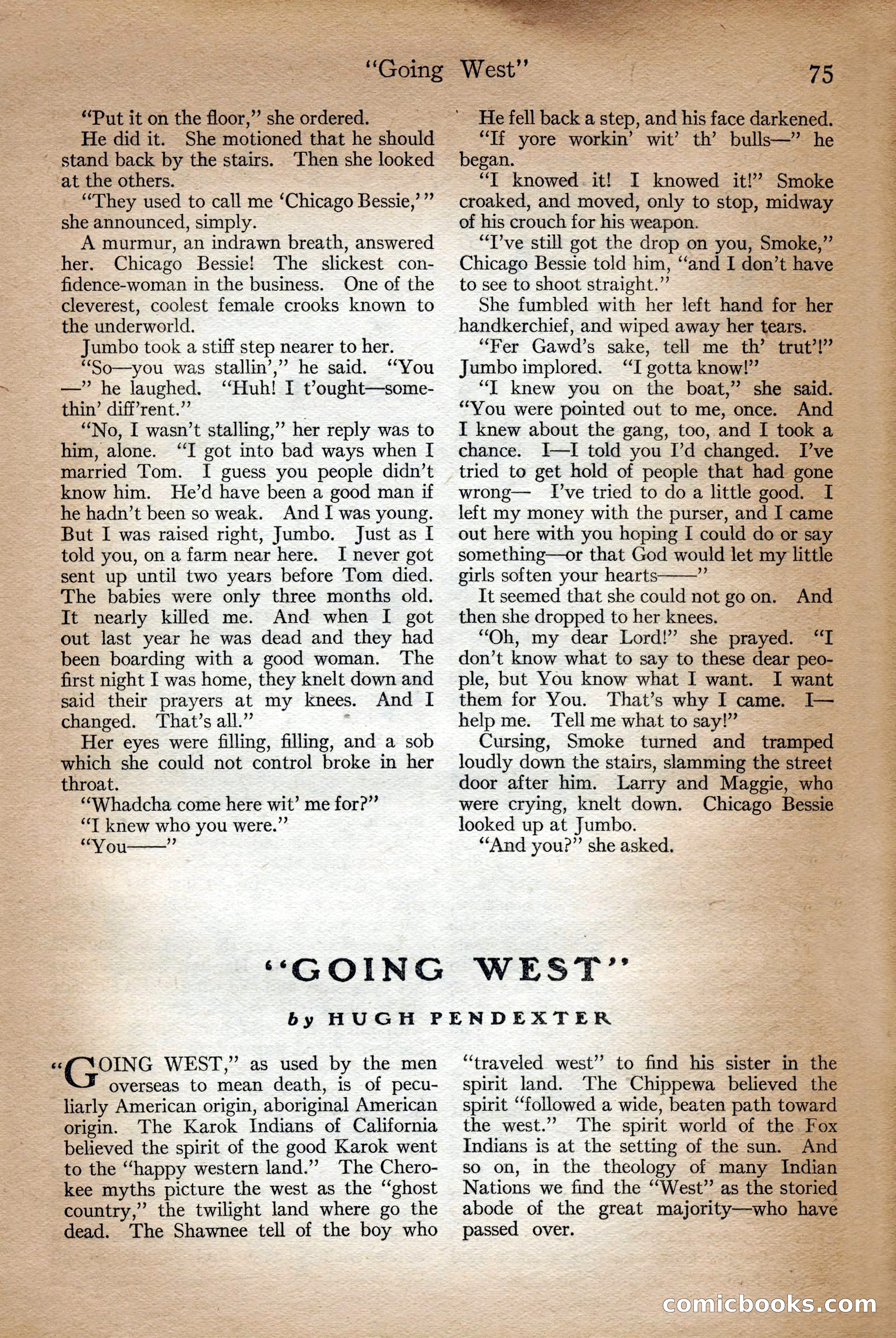 Adventure Magazine Cover, September 3, 1918 — page 77 of 196