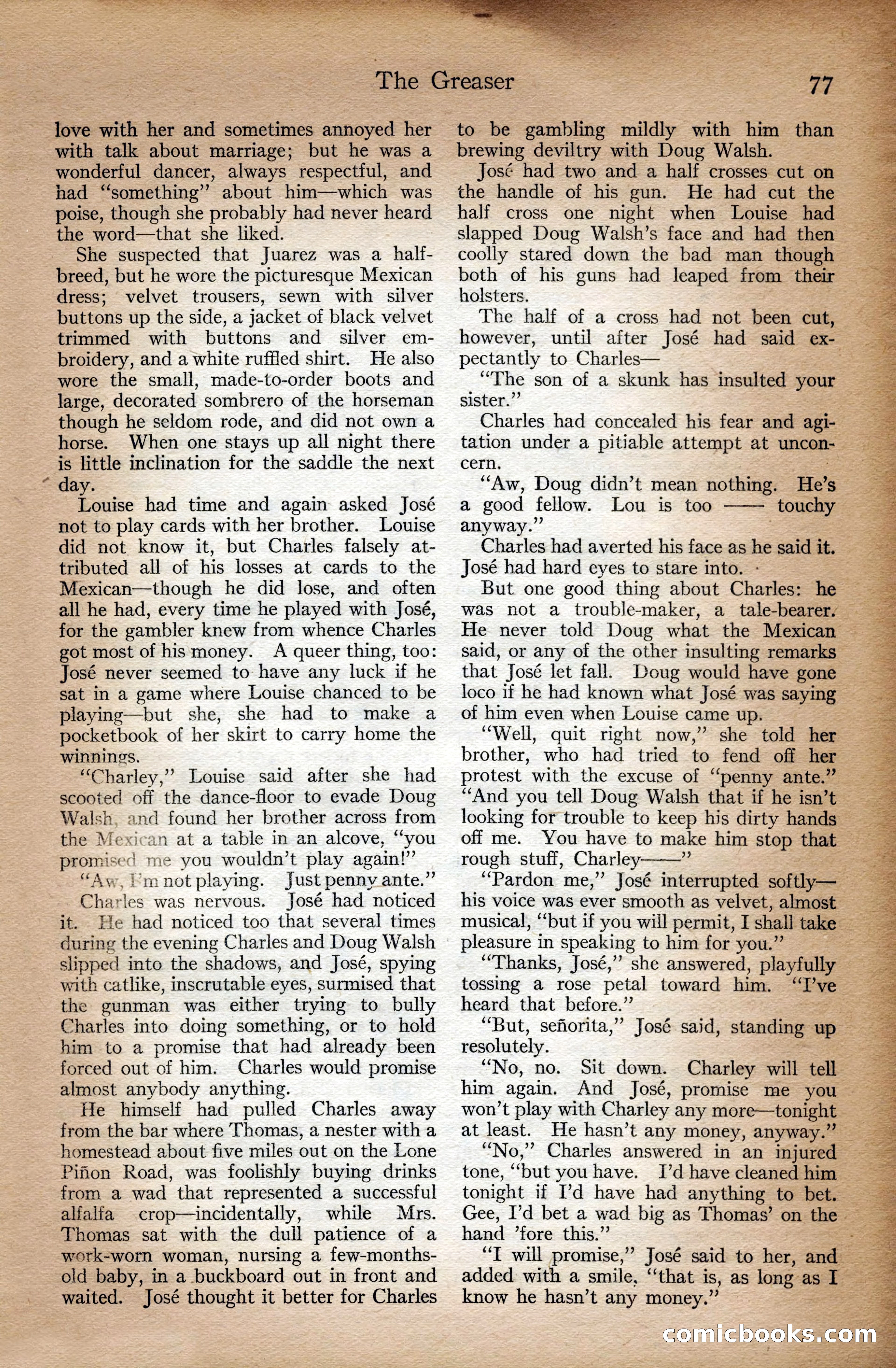Adventure Magazine Cover, September 3, 1918 — page 79 of 196