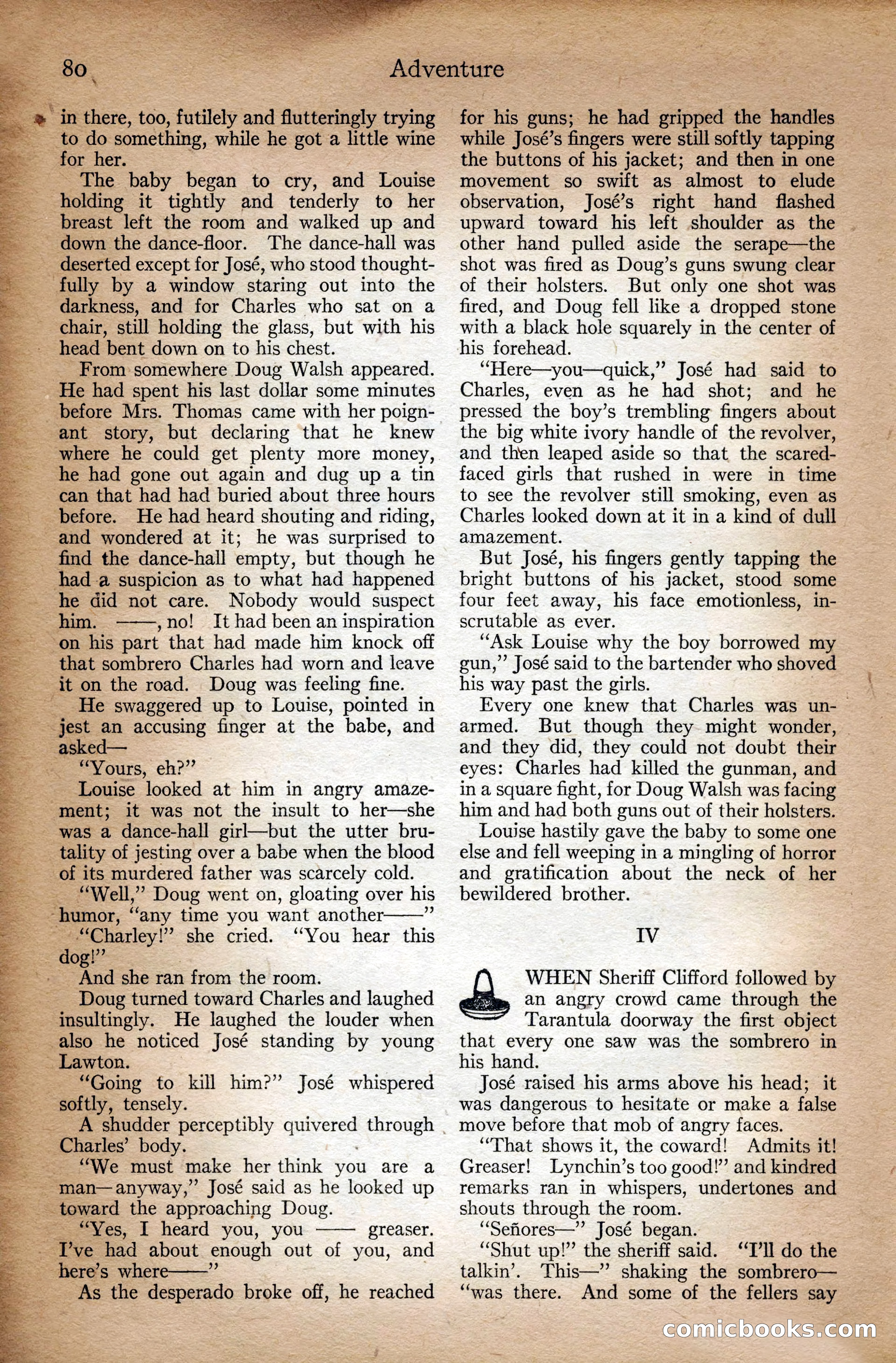 Adventure Magazine Cover, September 3, 1918 — page 82 of 196