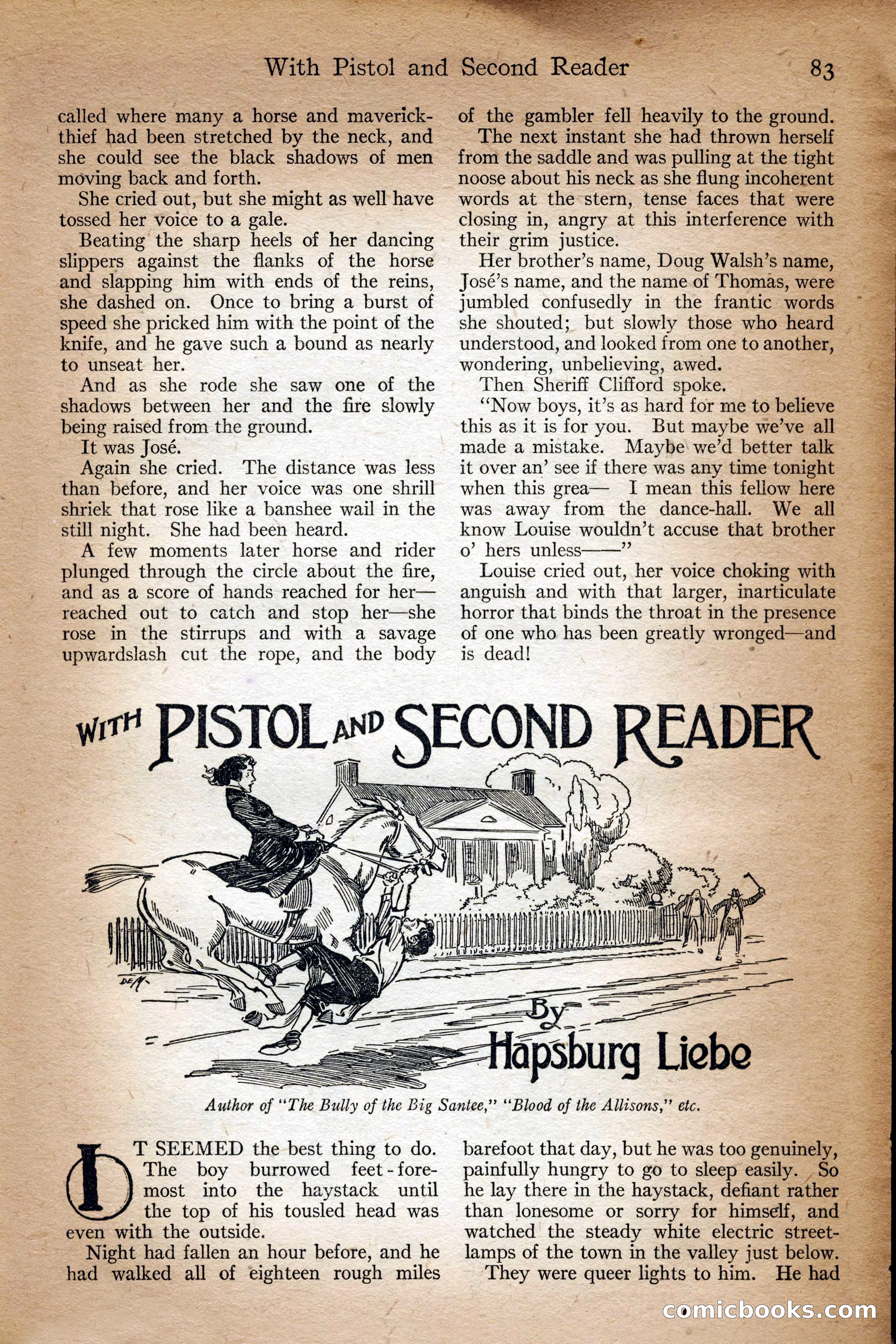 Adventure Magazine Cover, September 3, 1918 — page 85 of 196