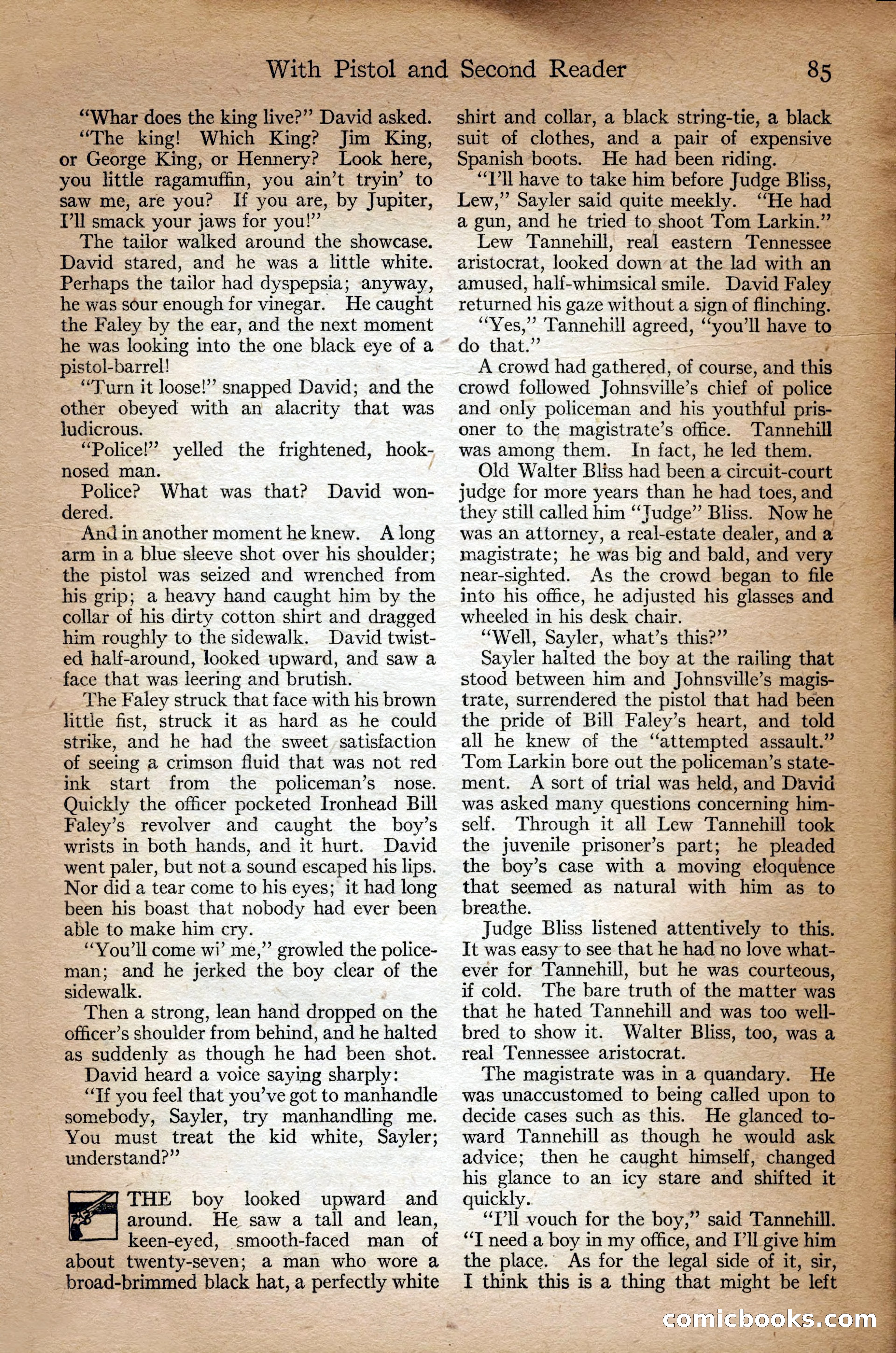 Adventure Magazine Cover, September 3, 1918 — page 87 of 196