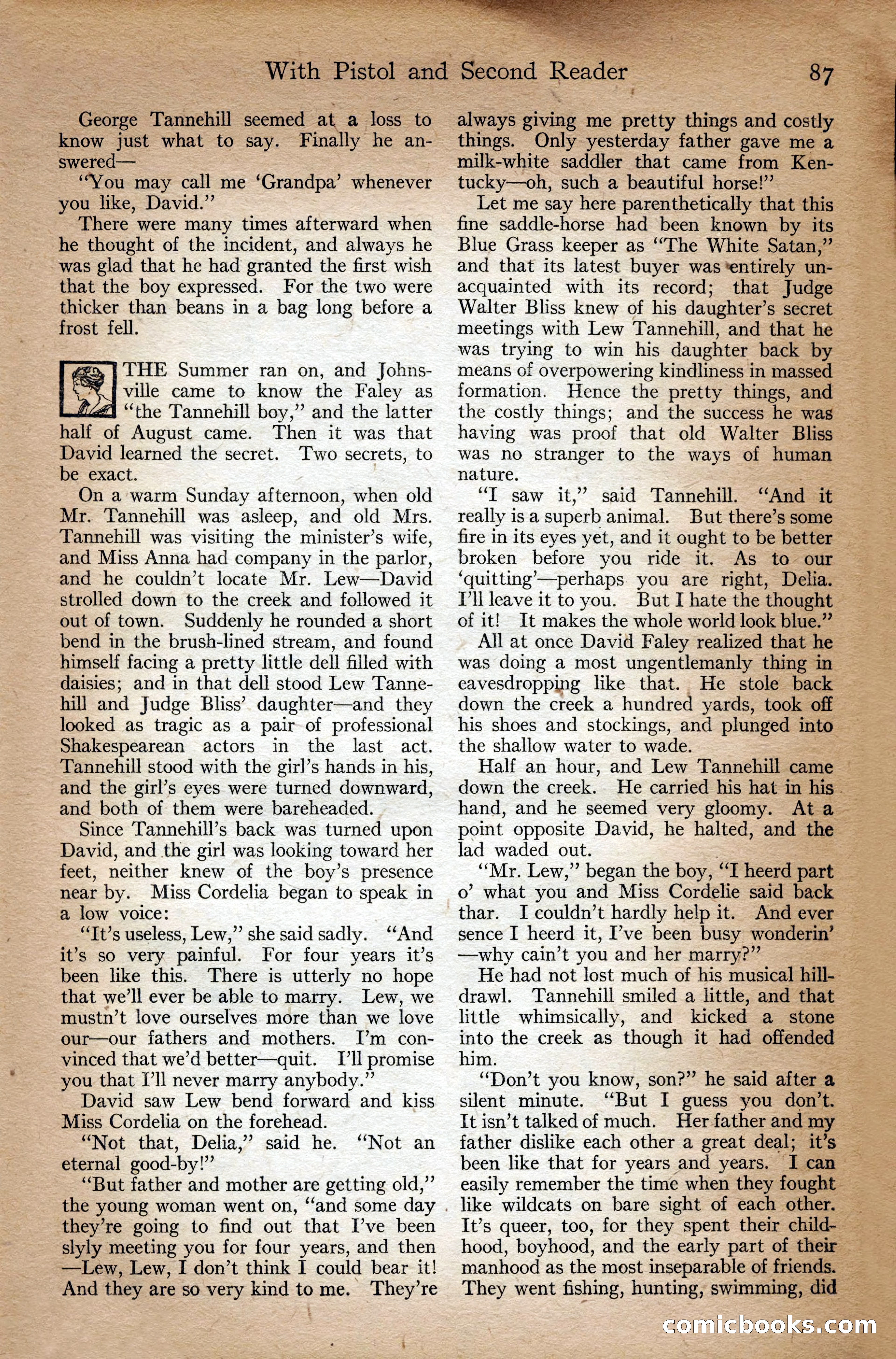 Adventure Magazine Cover, September 3, 1918 — page 89 of 196