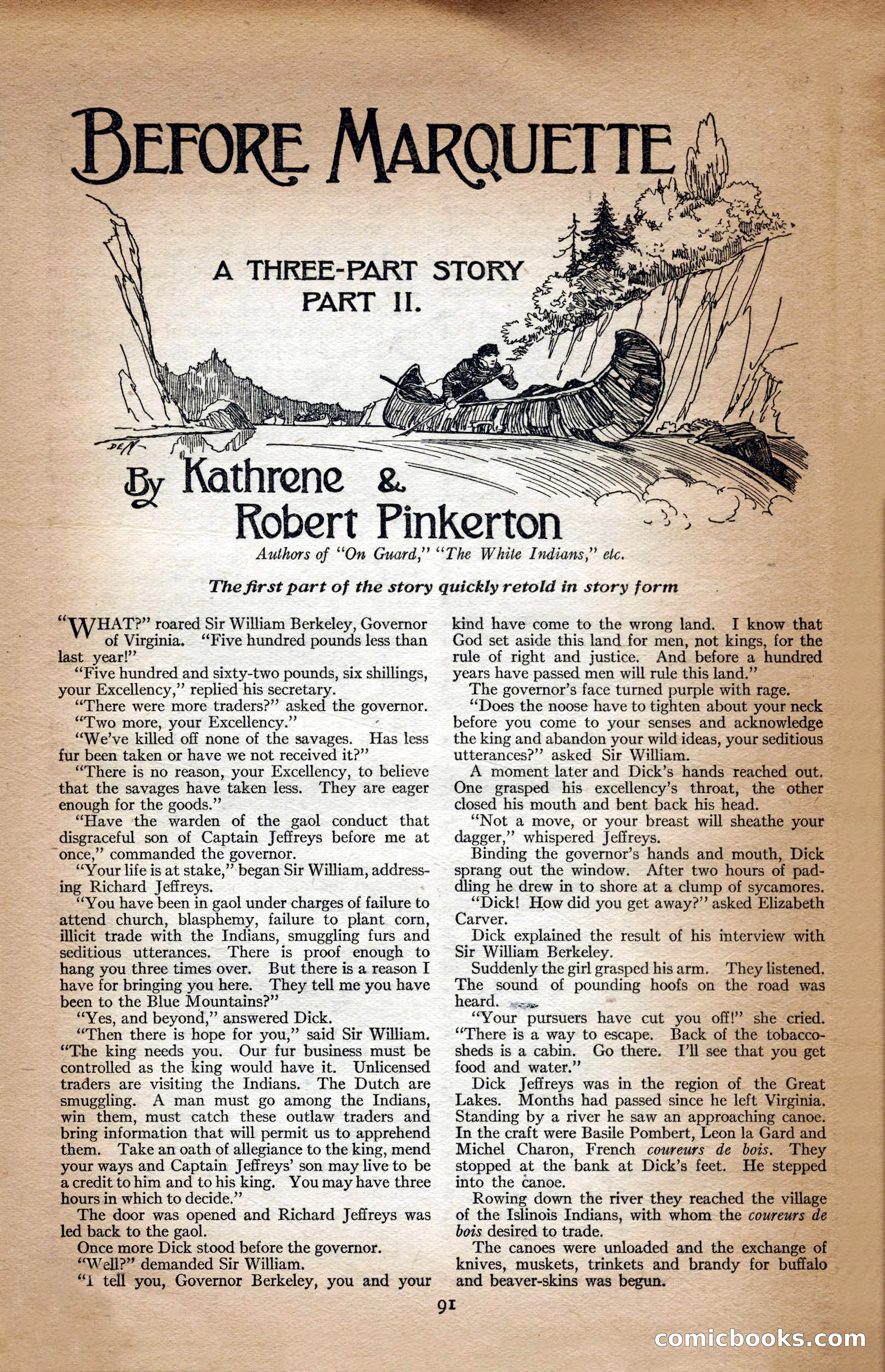 Adventure Magazine Cover, September 3, 1918 — page 93 of 196