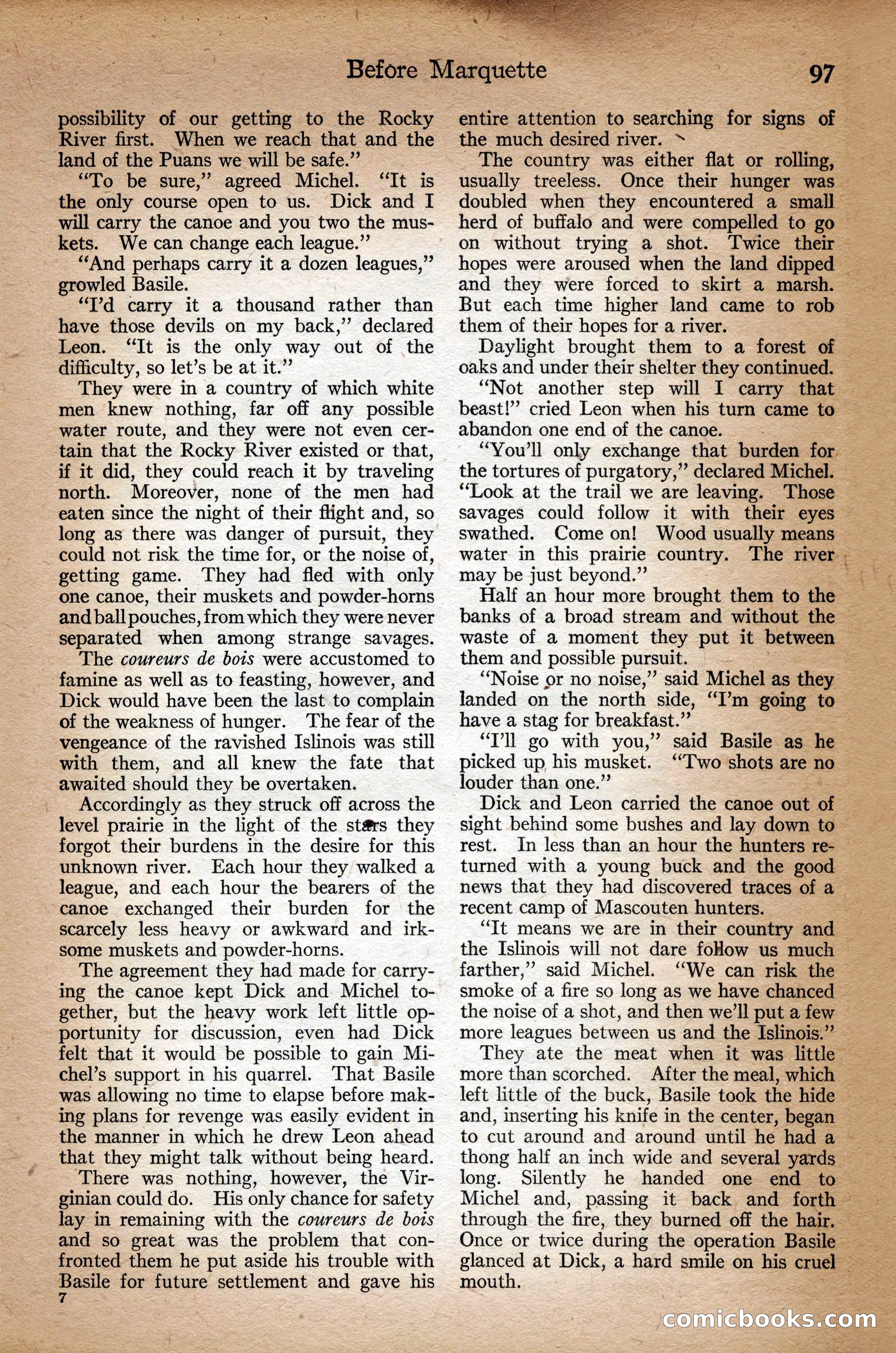 Adventure Magazine Cover, September 3, 1918 — page 99 of 196