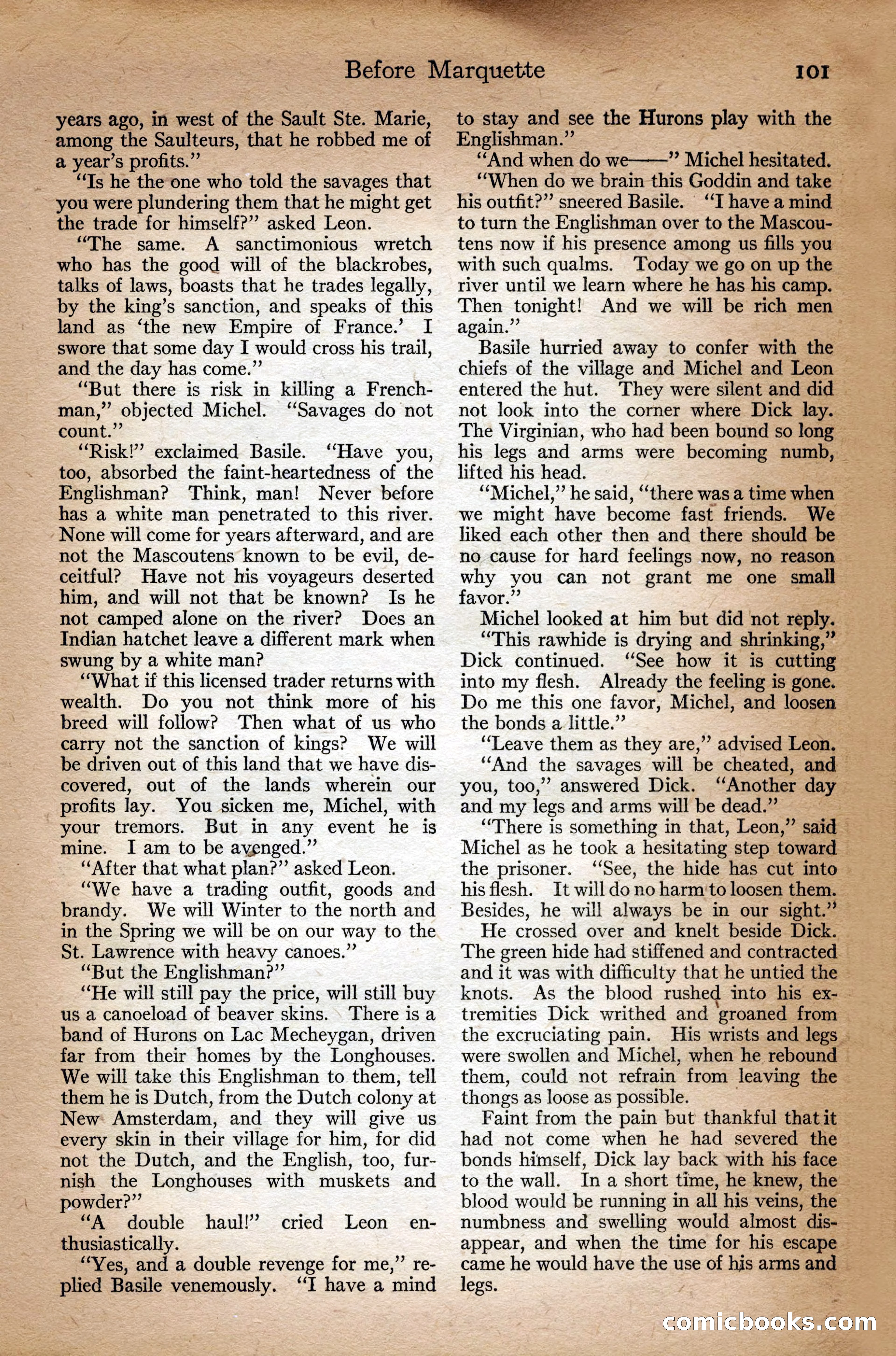 Adventure Magazine Cover, September 3, 1918 — page 103 of 196