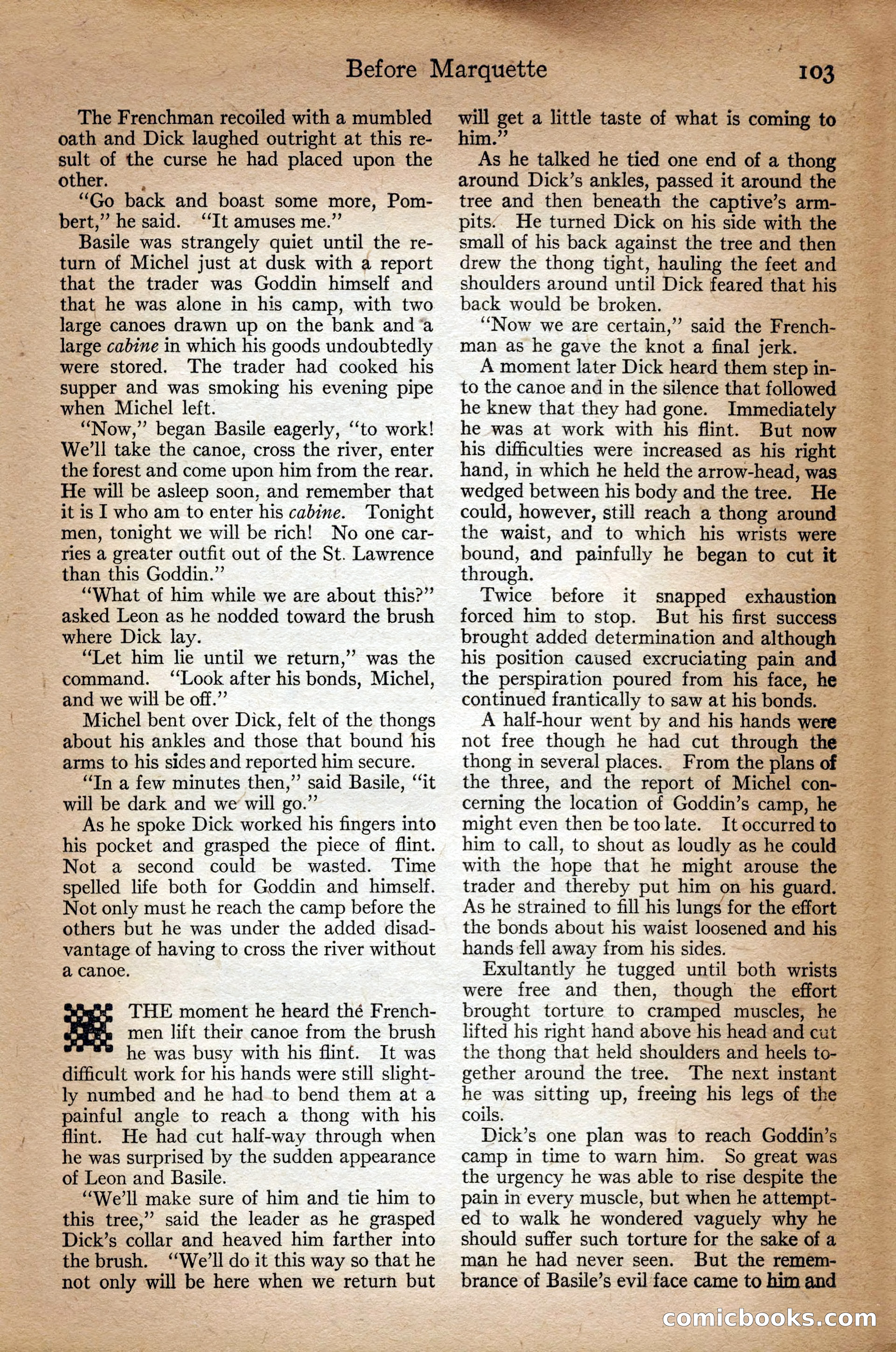 Adventure Magazine Cover, September 3, 1918 — page 105 of 196