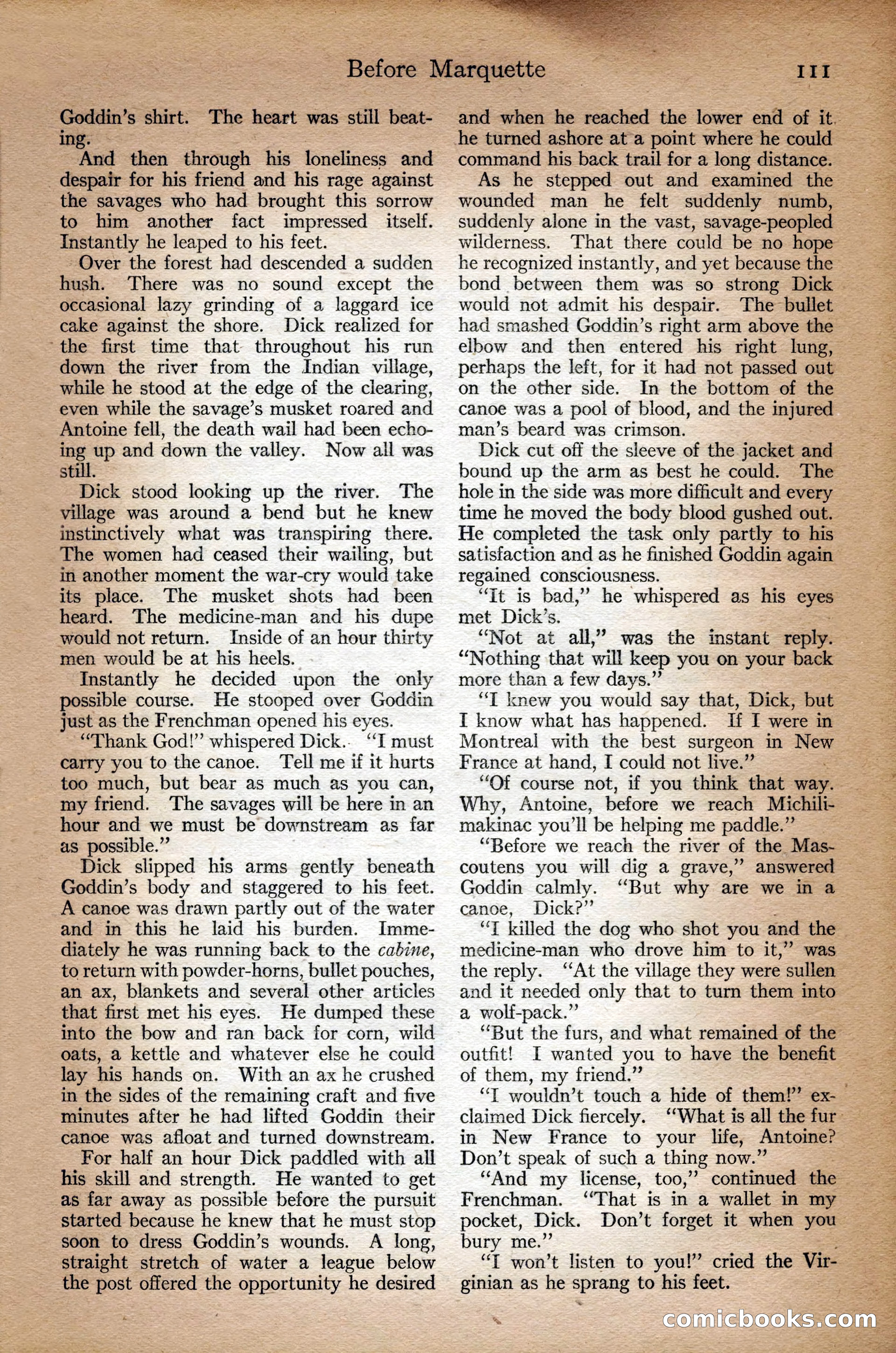 Adventure Magazine Cover, September 3, 1918 — page 113 of 196