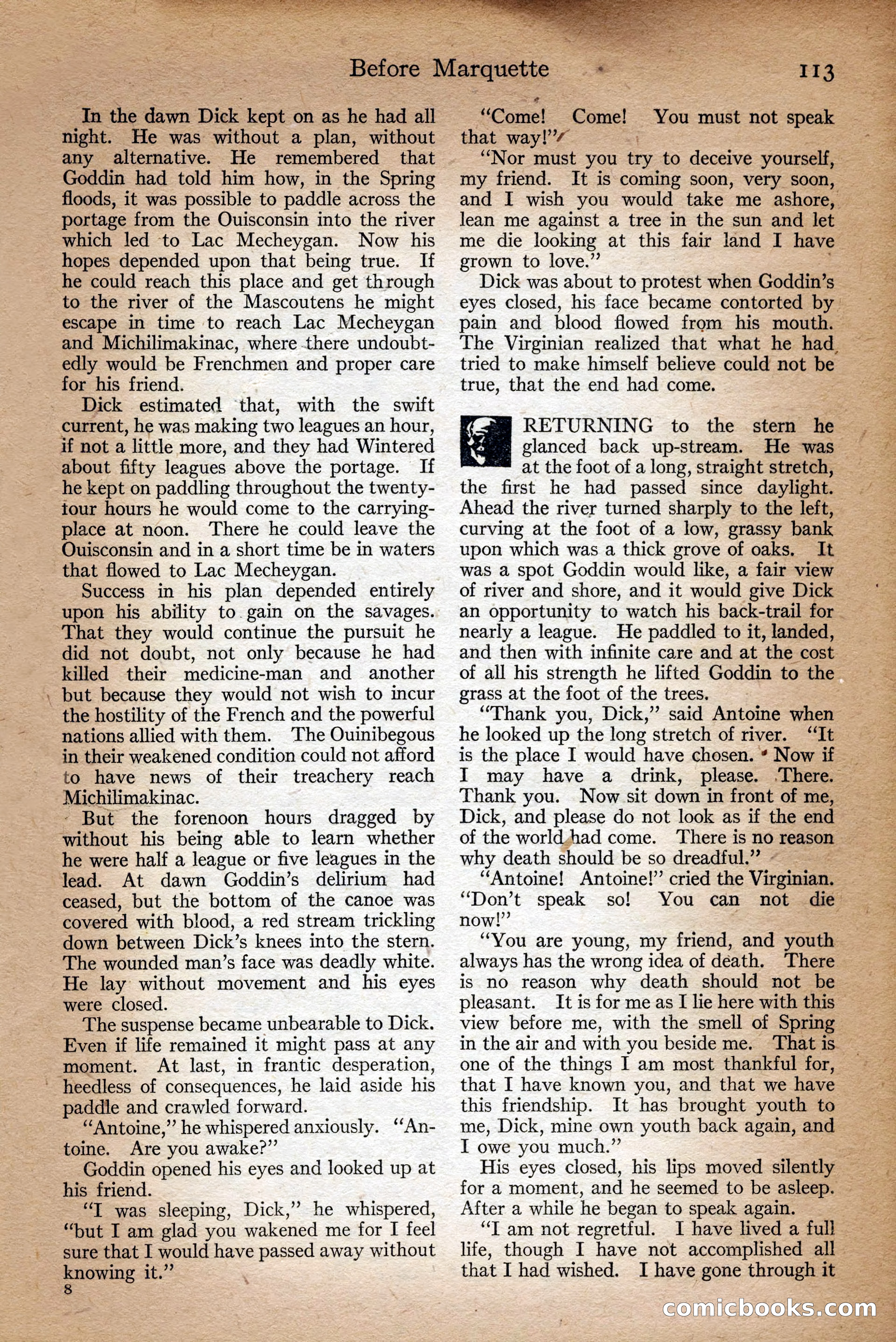 Adventure Magazine Cover, September 3, 1918 — page 115 of 196