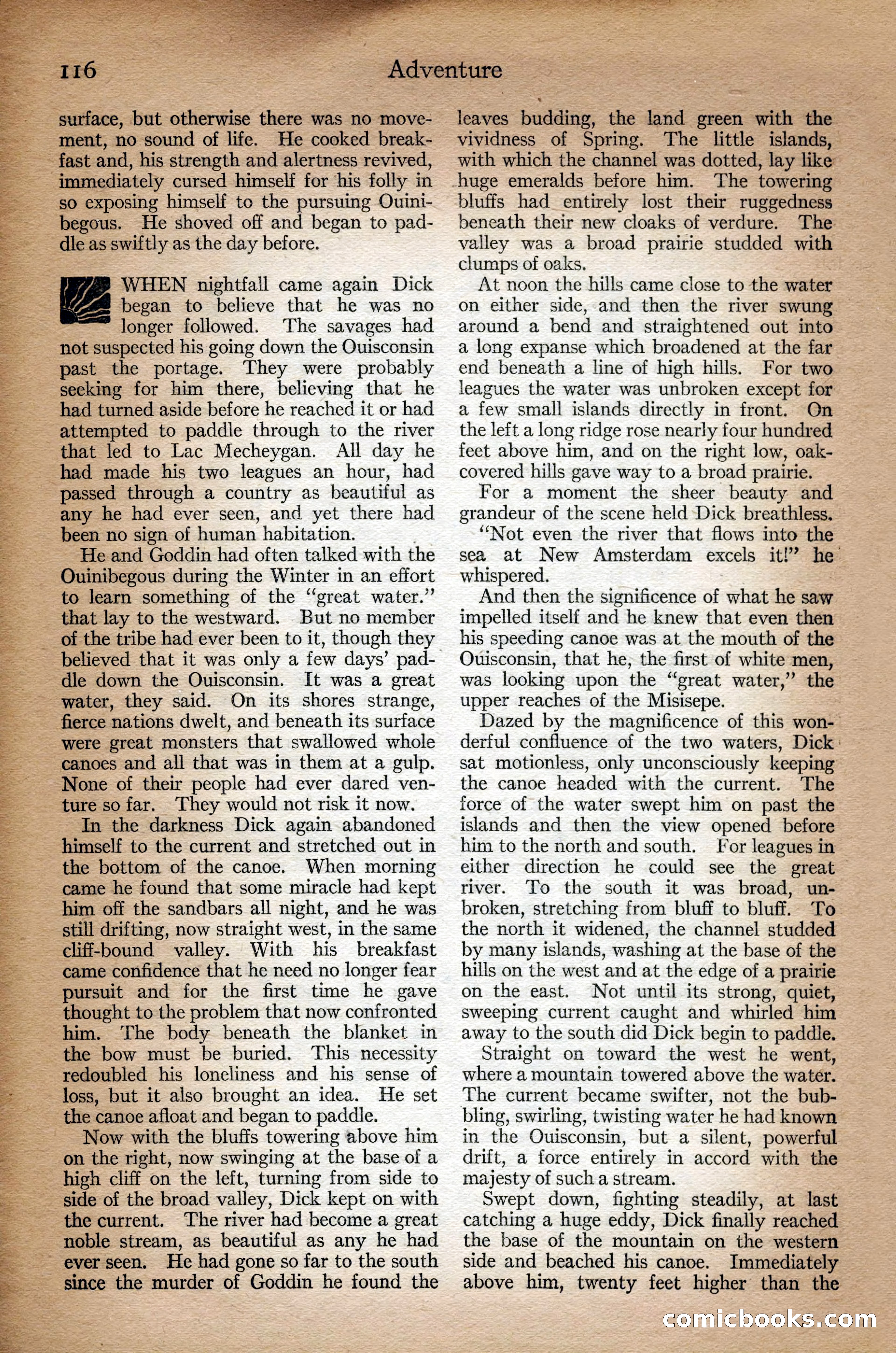 Adventure Magazine Cover, September 3, 1918 — page 118 of 196