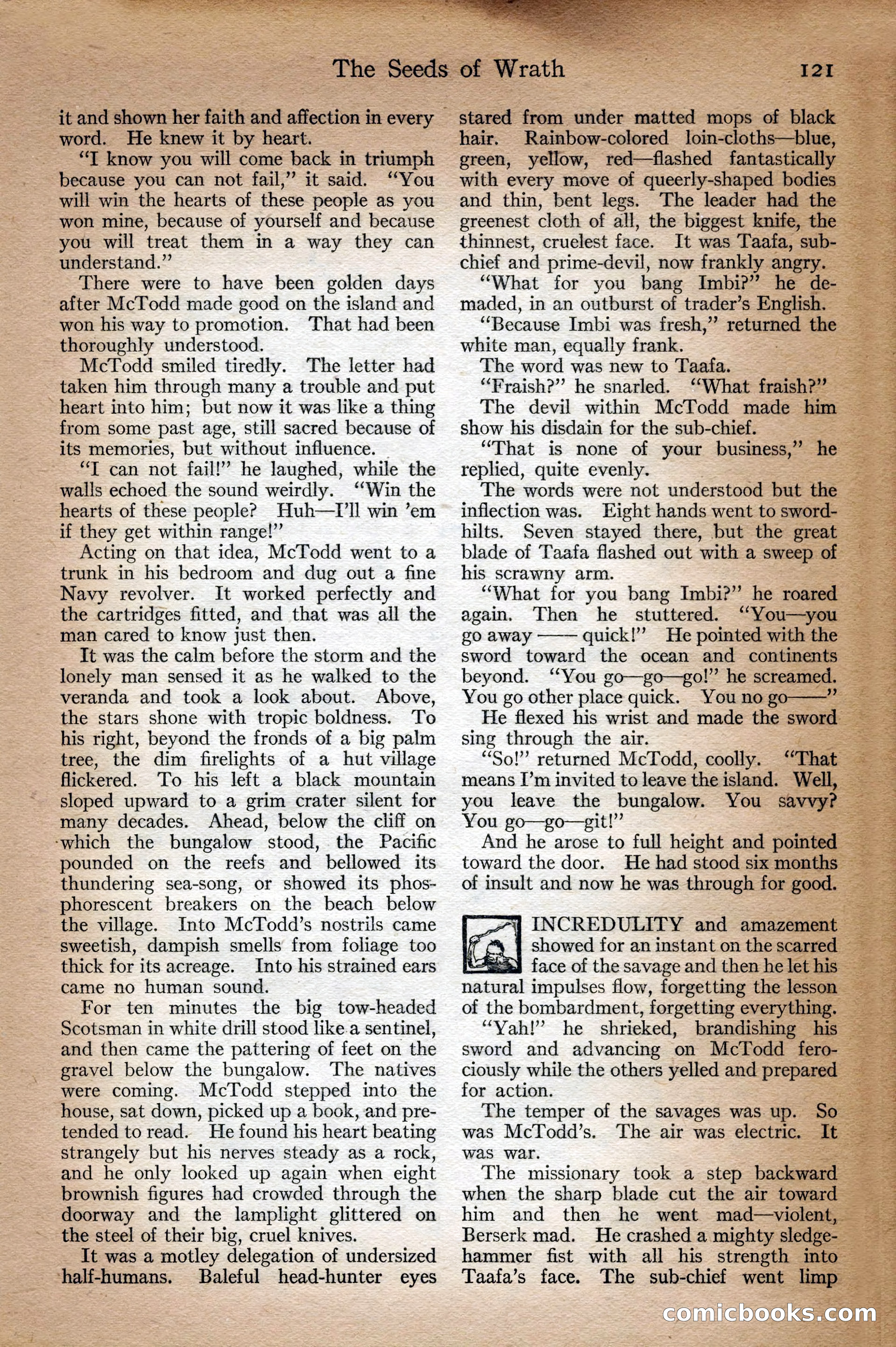 Adventure Magazine Cover, September 3, 1918 — page 123 of 196