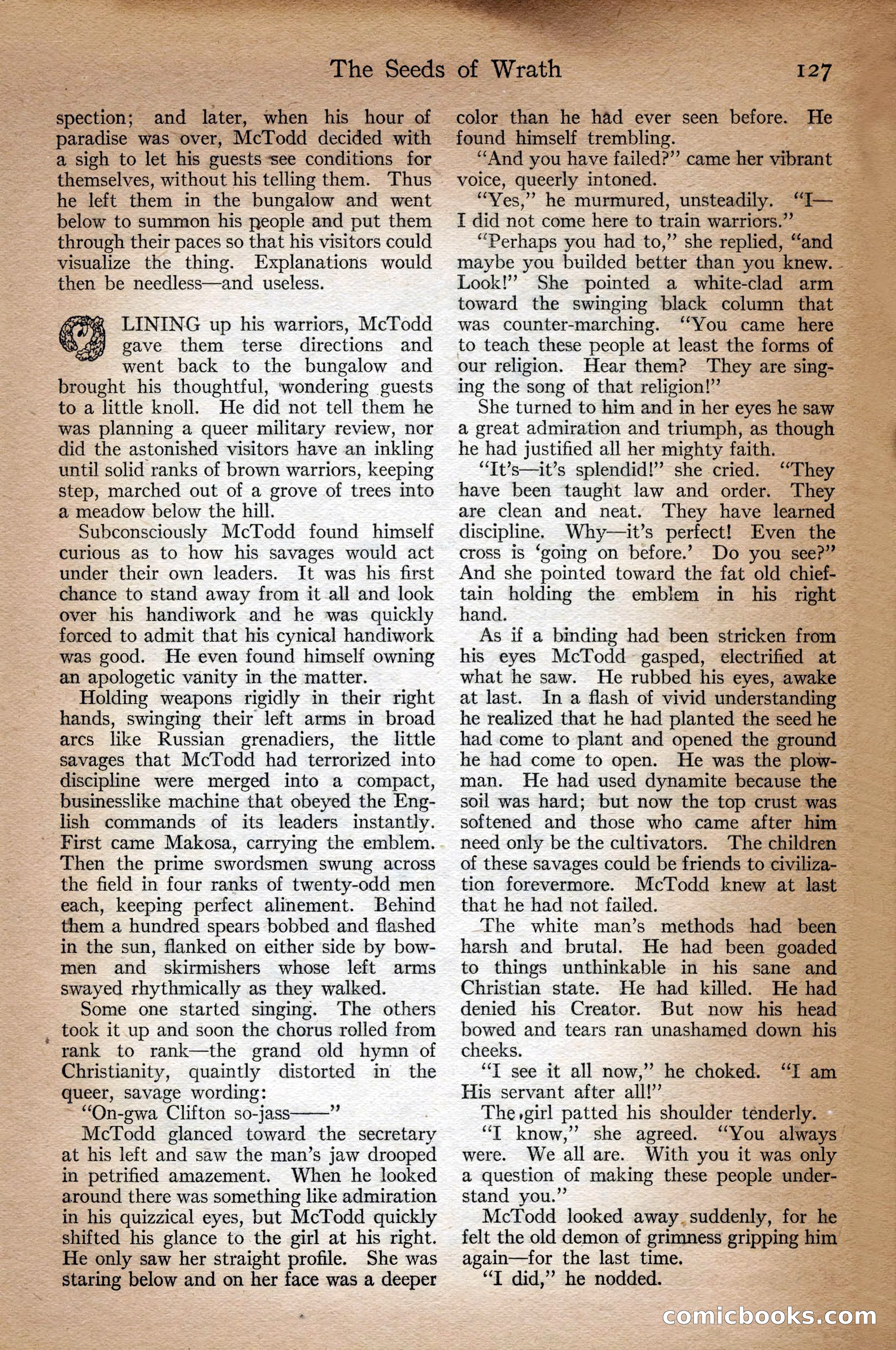 Adventure Magazine Cover, September 3, 1918 — page 129 of 196
