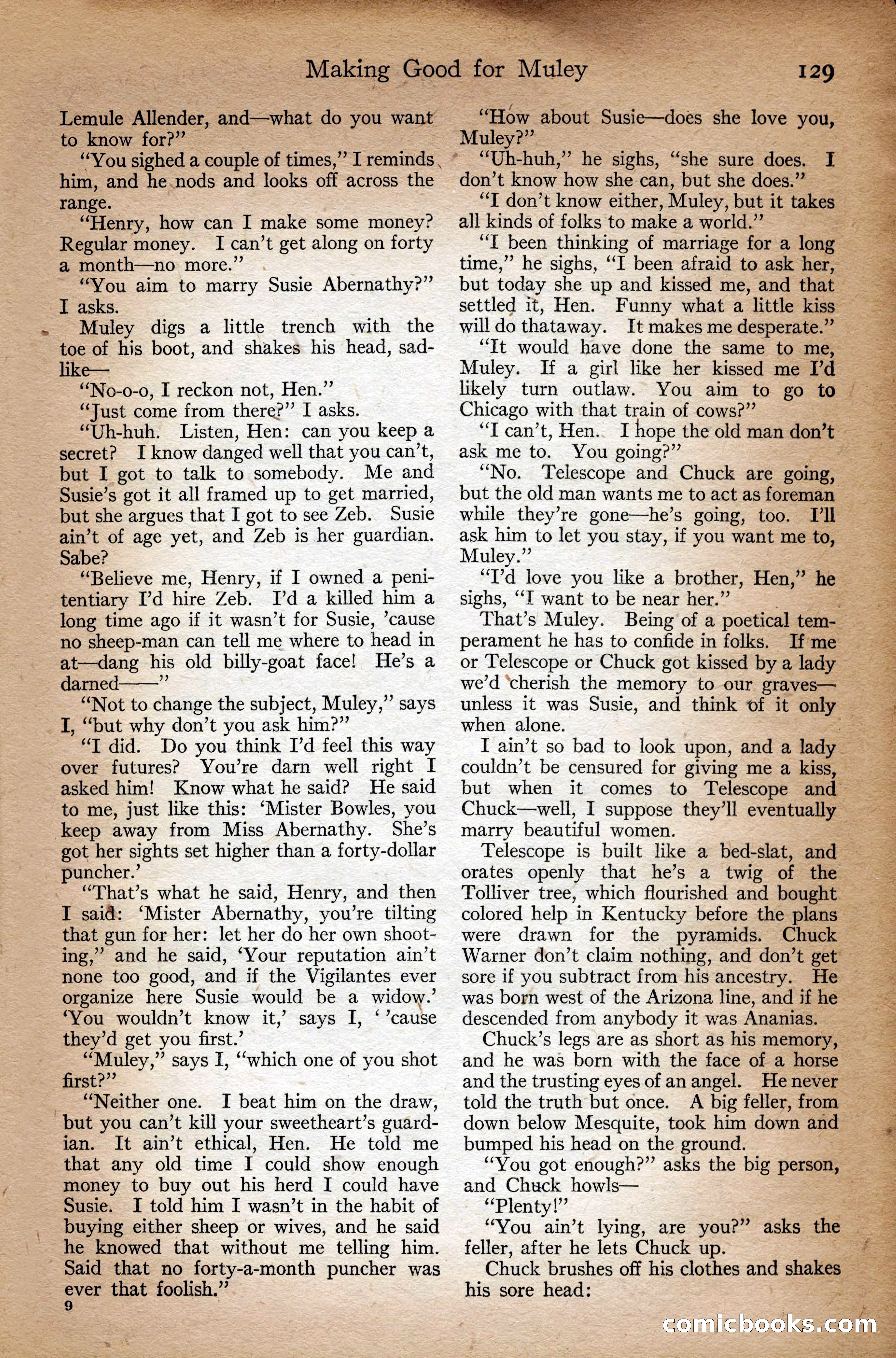 Adventure Magazine Cover, September 3, 1918 — page 131 of 196