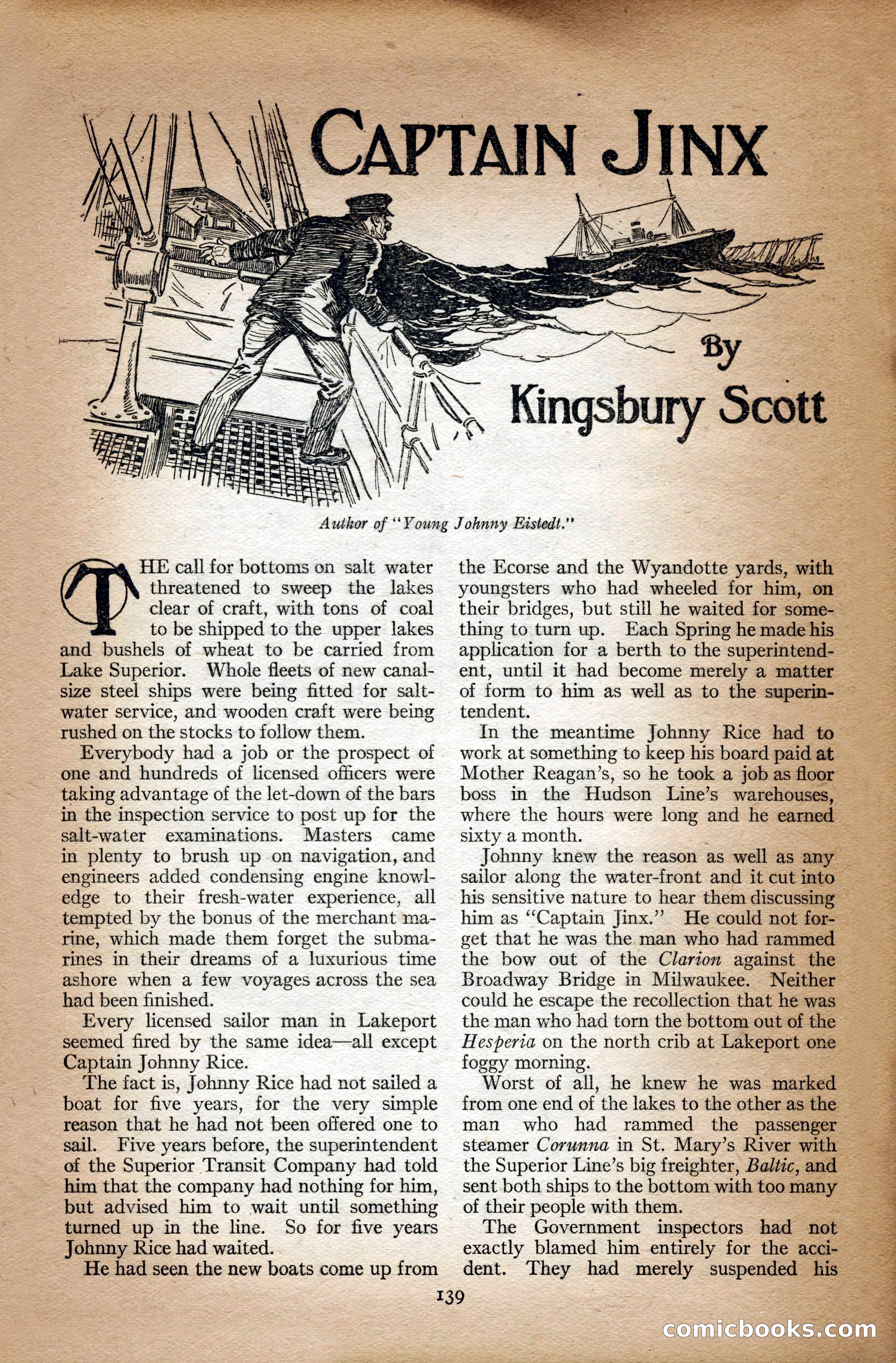 Adventure Magazine Cover, September 3, 1918 — page 141 of 196