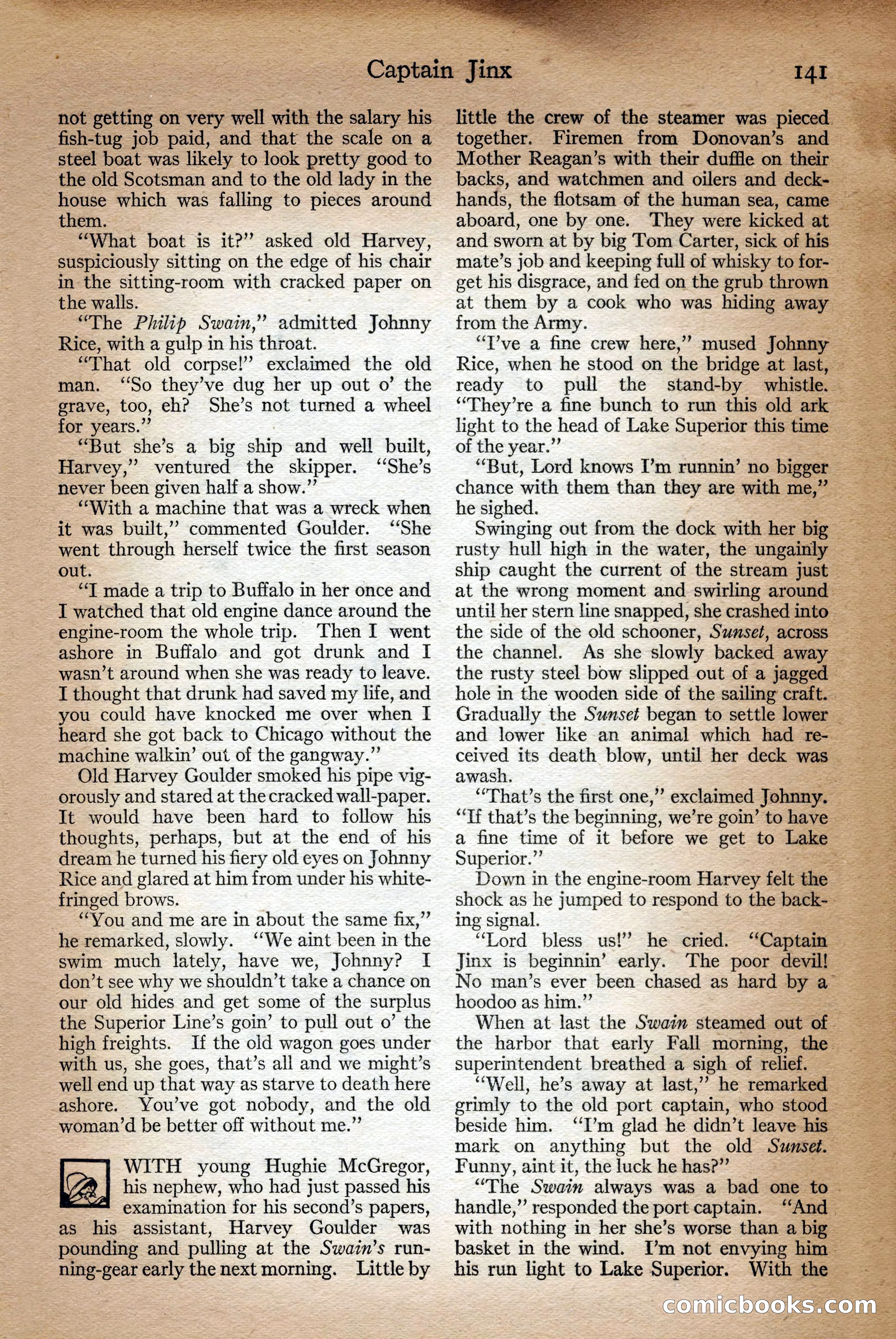 Adventure Magazine Cover, September 3, 1918 — page 143 of 196