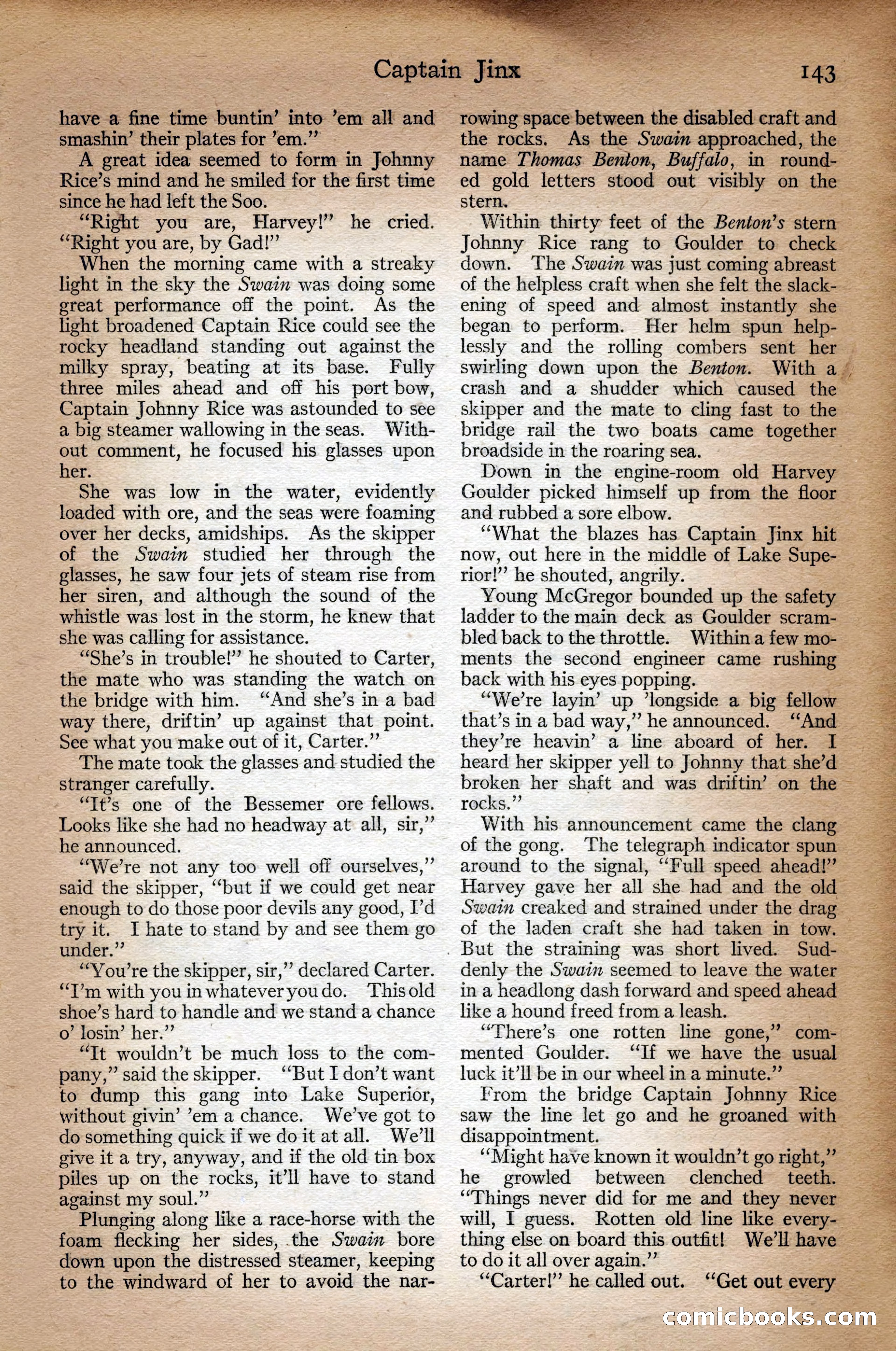 Adventure Magazine Cover, September 3, 1918 — page 145 of 196