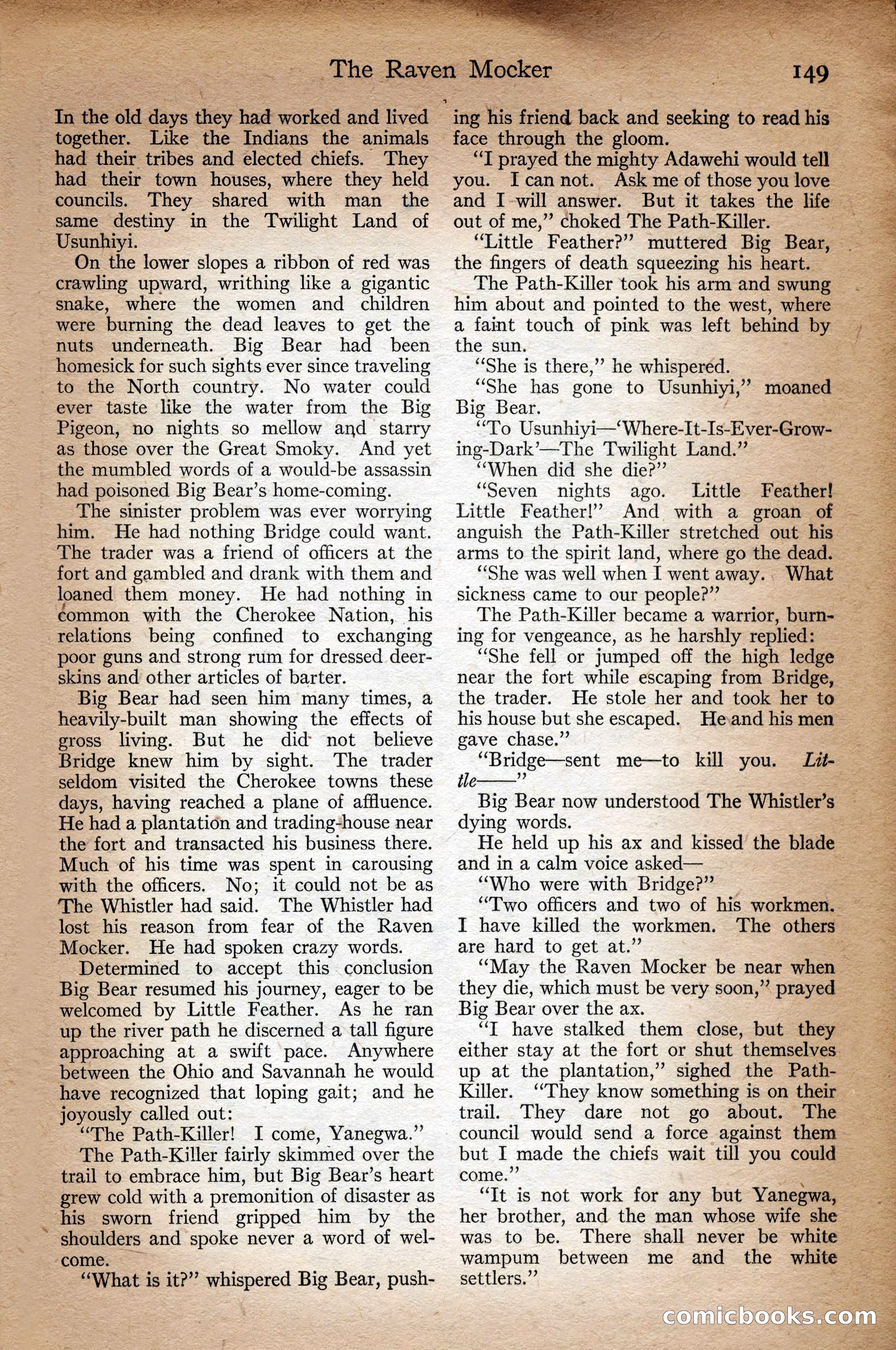 Adventure Magazine Cover, September 3, 1918 — page 151 of 196