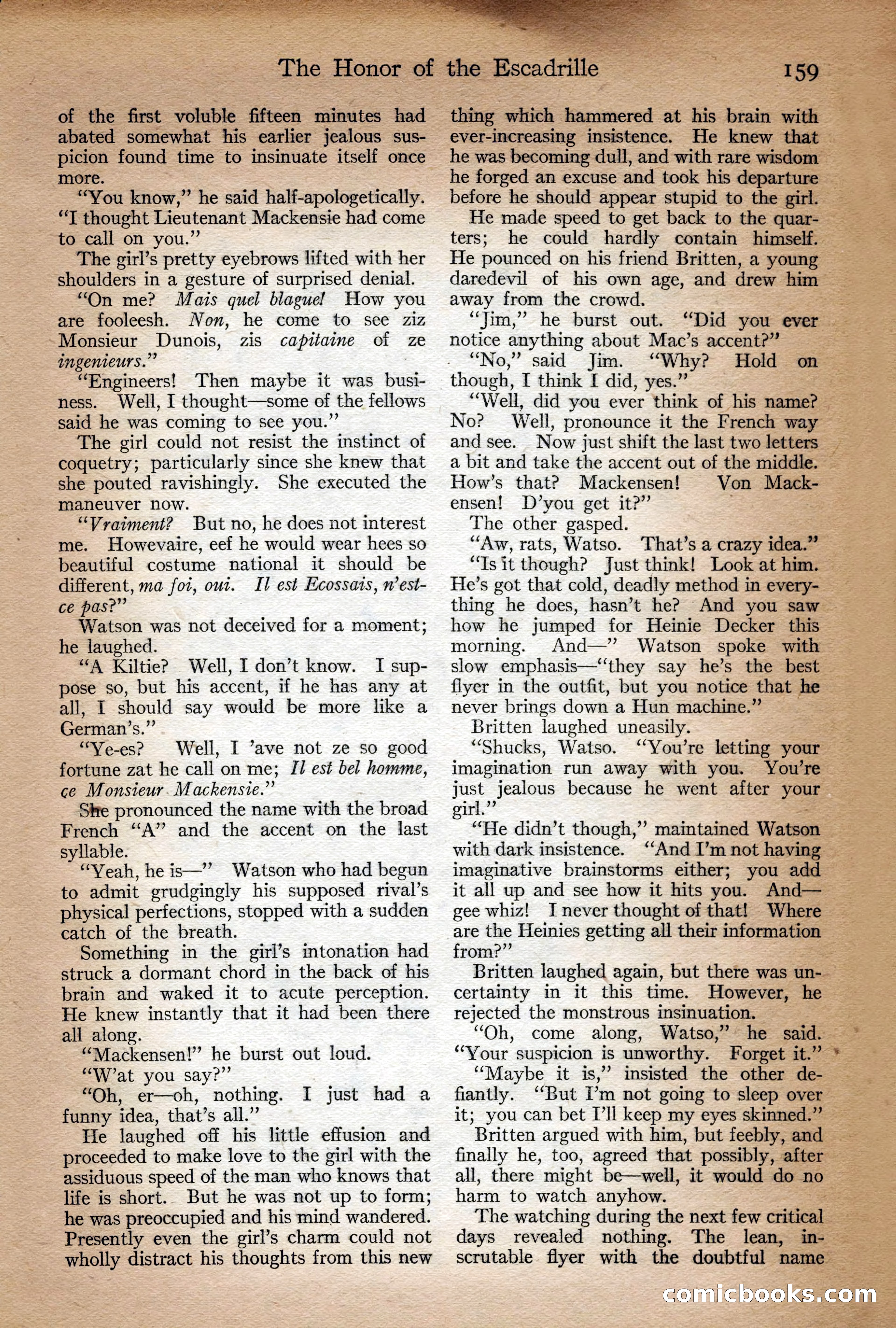 Adventure Magazine Cover, September 3, 1918 — page 161 of 196