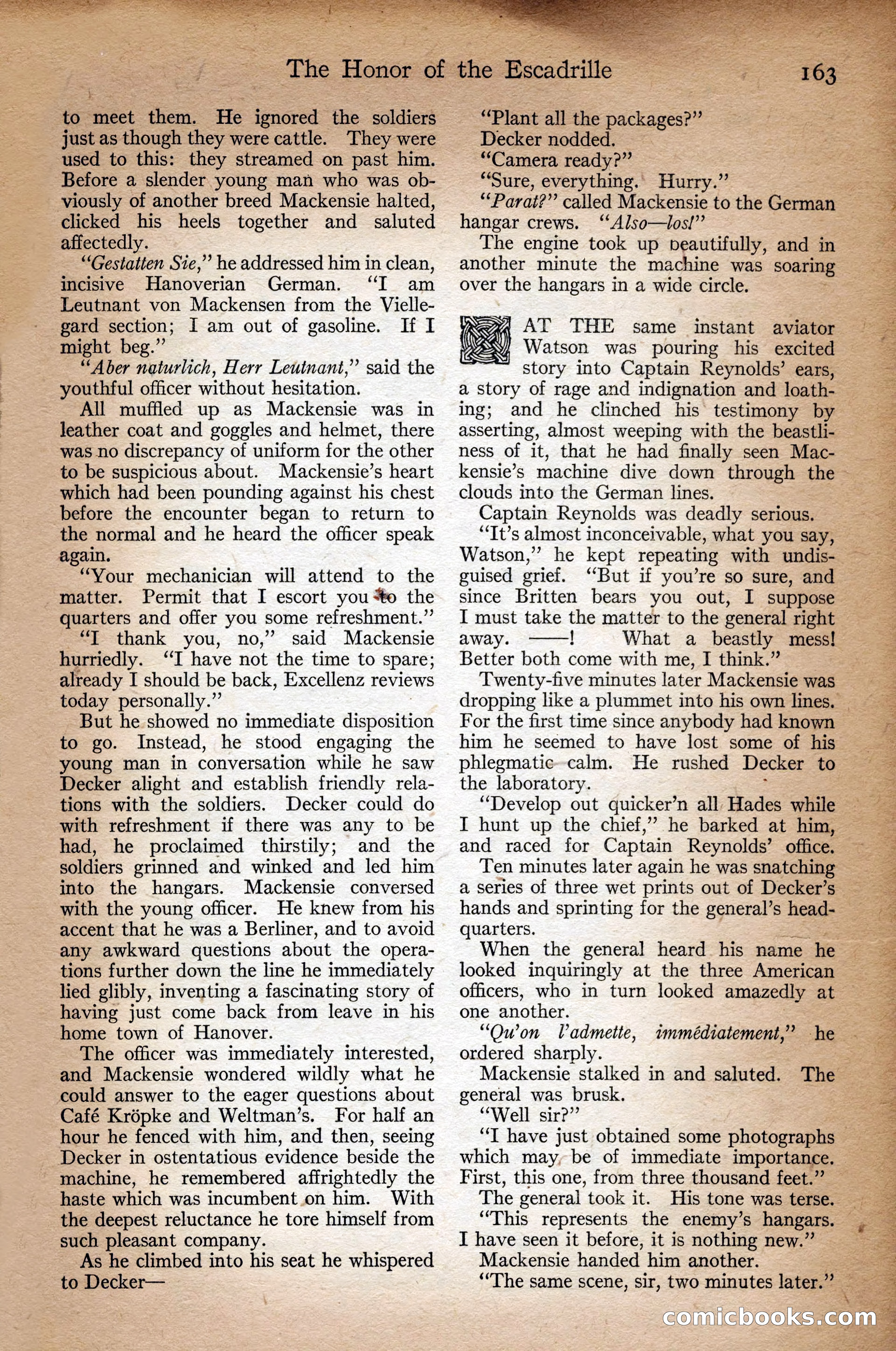 Adventure Magazine Cover, September 3, 1918 — page 165 of 196