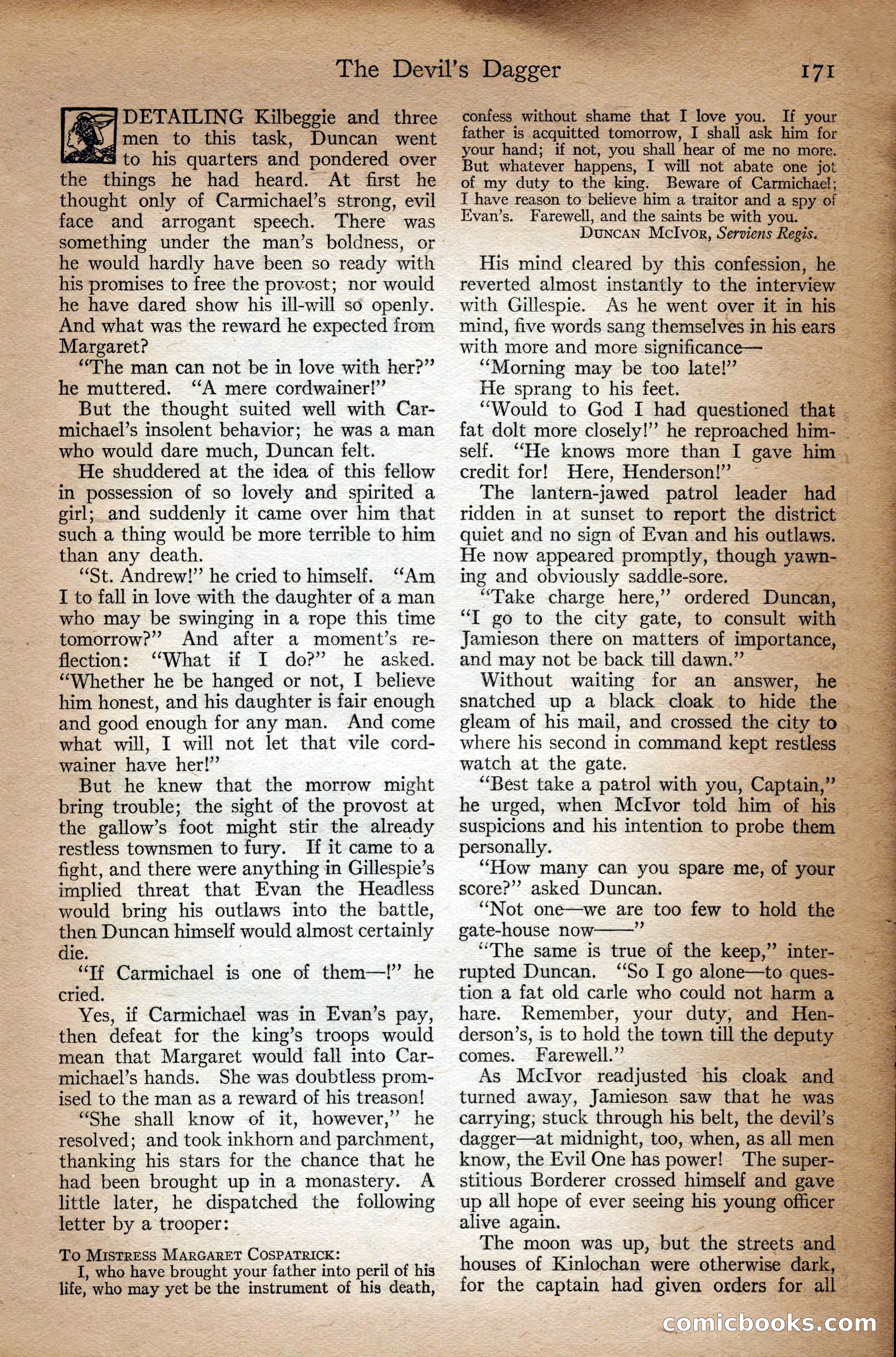Adventure Magazine Cover, September 3, 1918 — page 173 of 196