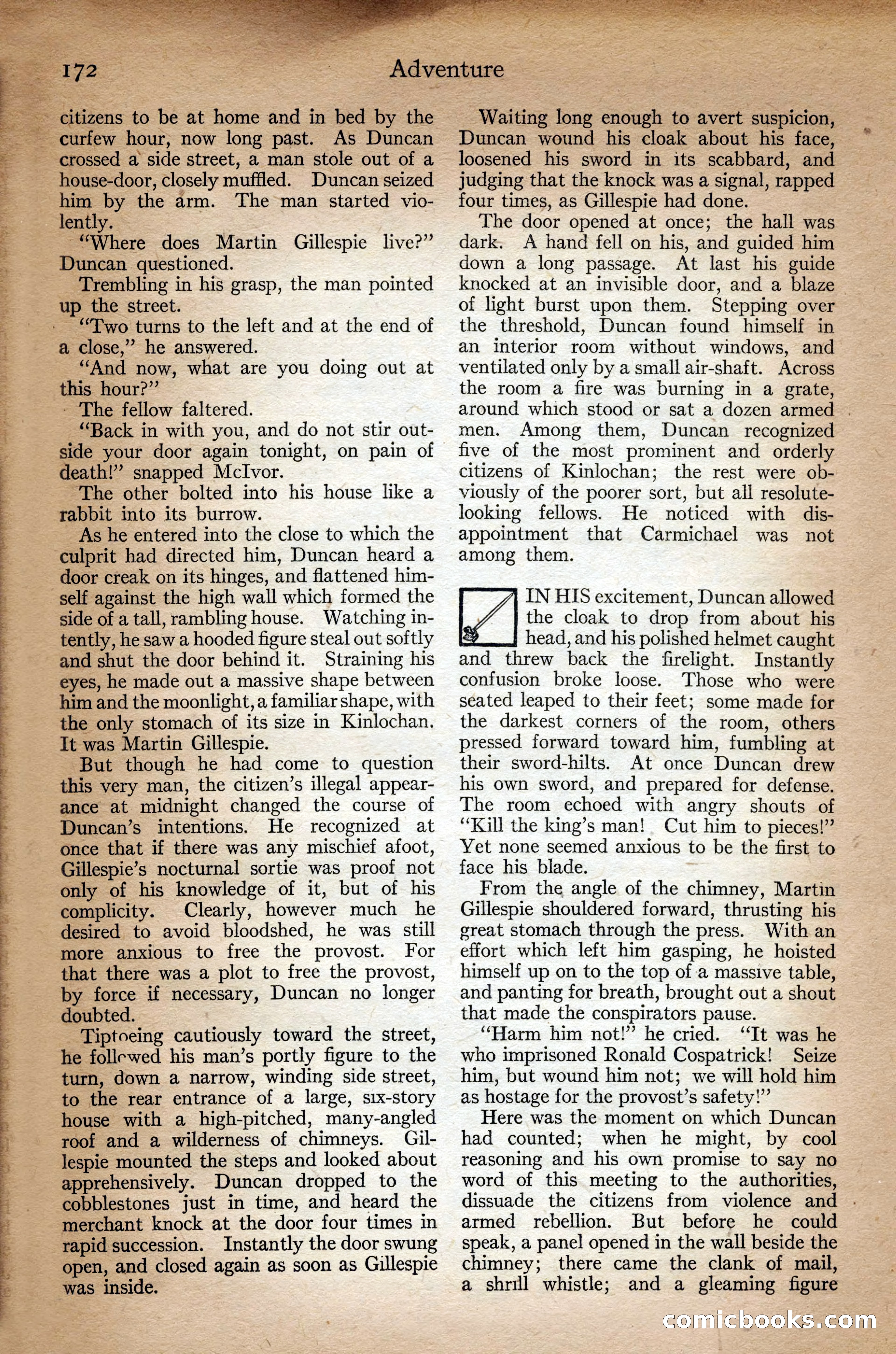Adventure Magazine Cover, September 3, 1918 — page 174 of 196