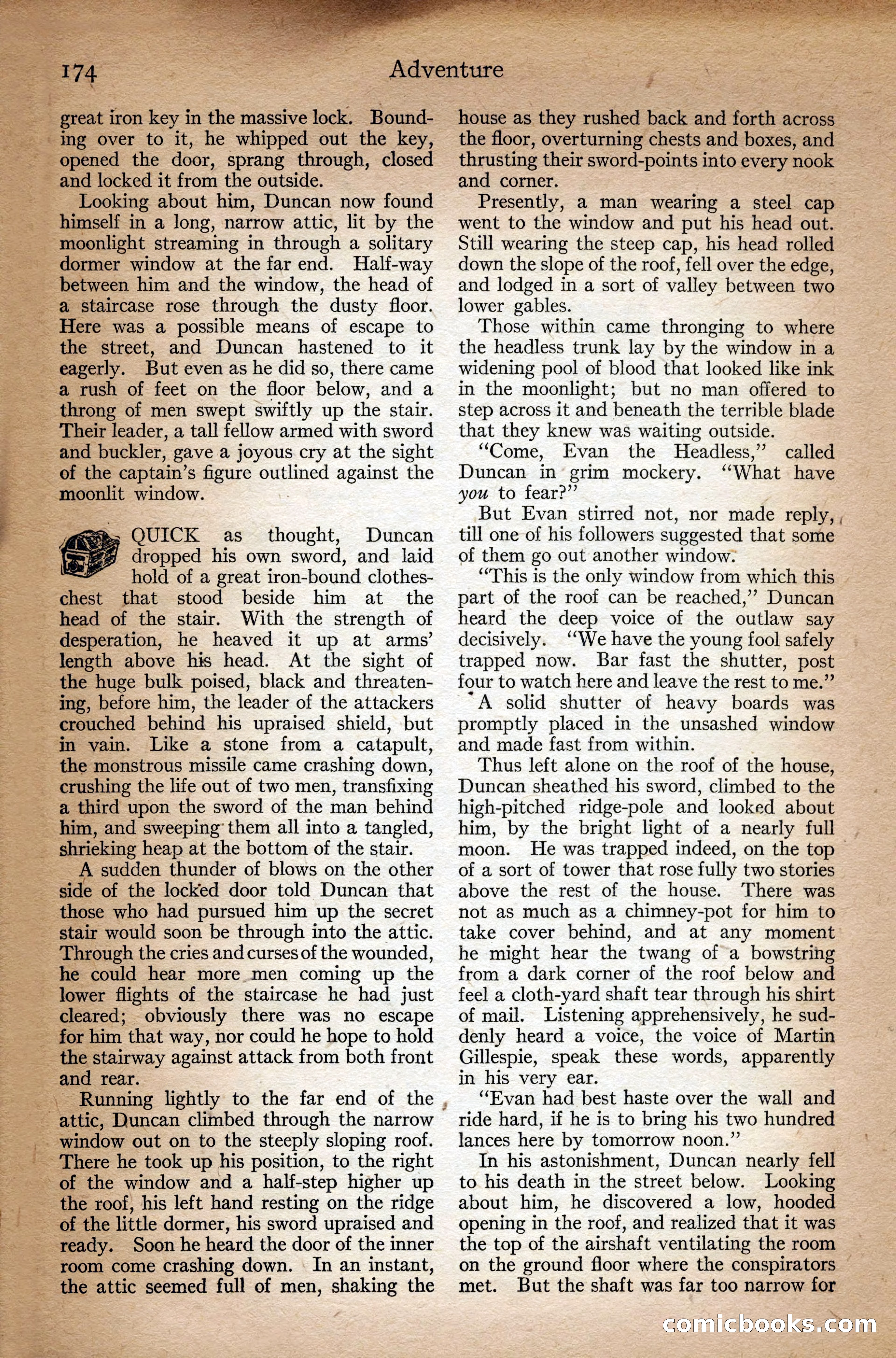 Adventure Magazine Cover, September 3, 1918 — page 176 of 196