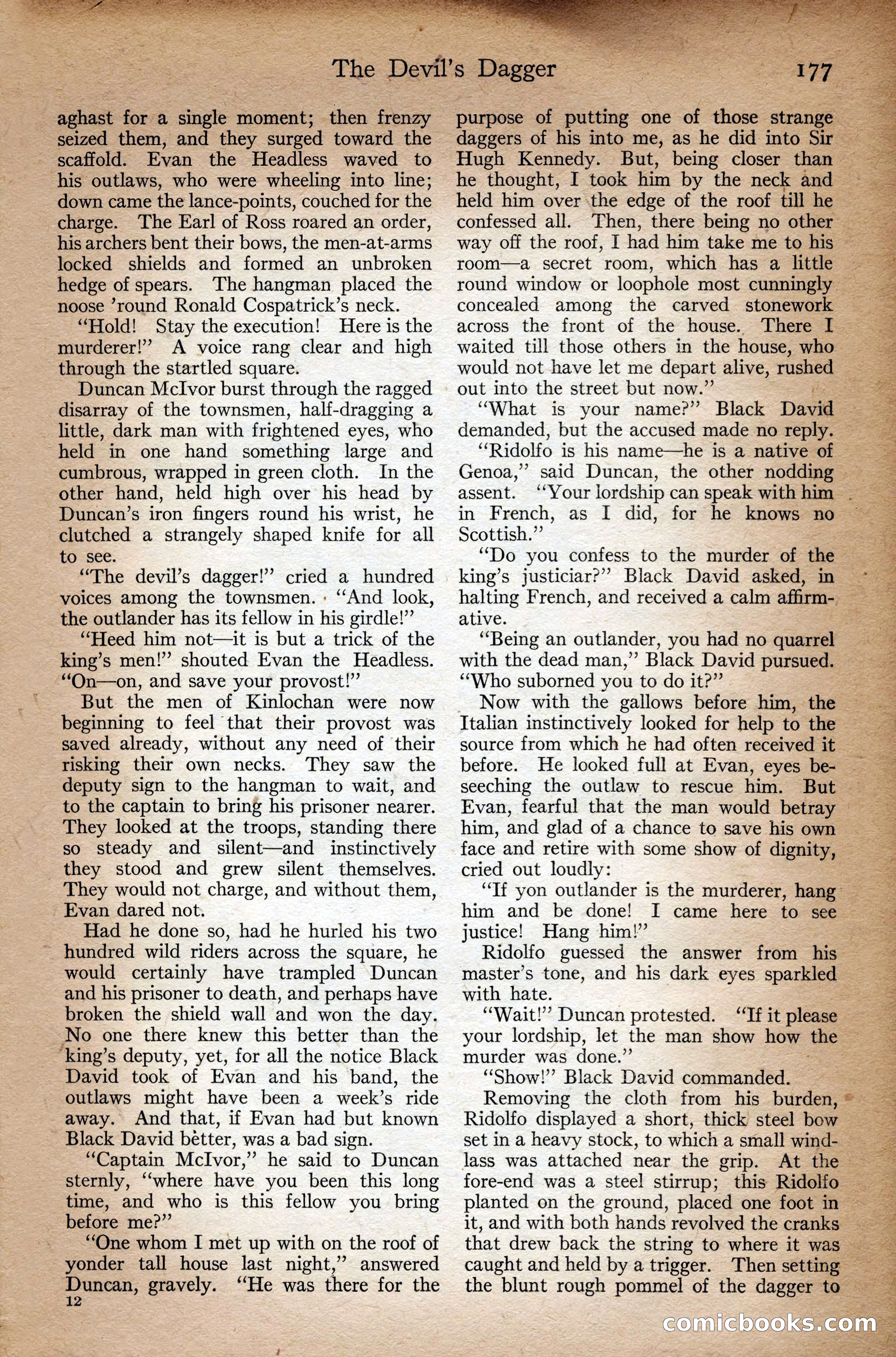 Adventure Magazine Cover, September 3, 1918 — page 179 of 196