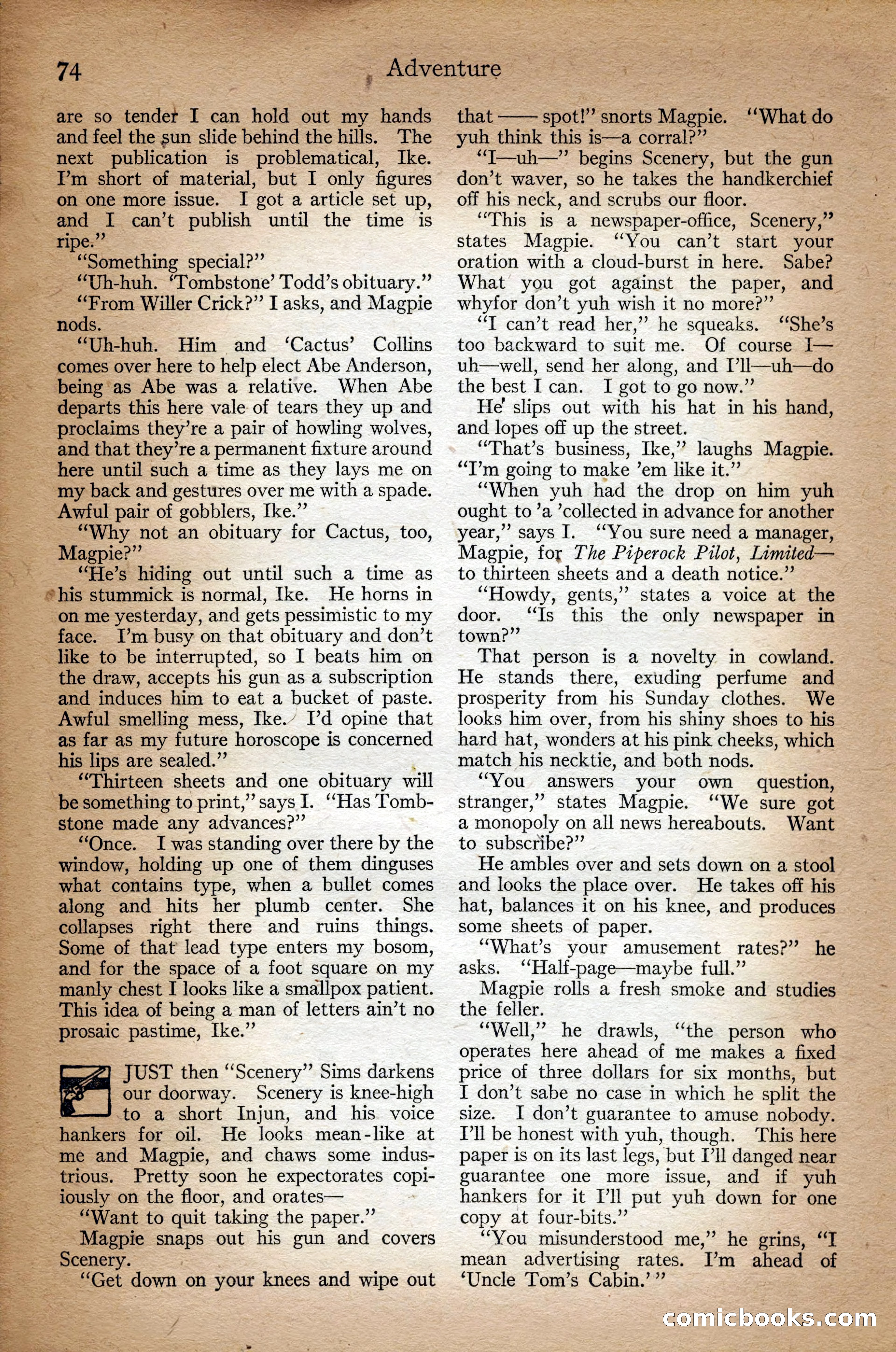 Adventure Magazine Cover — page 76 of 196