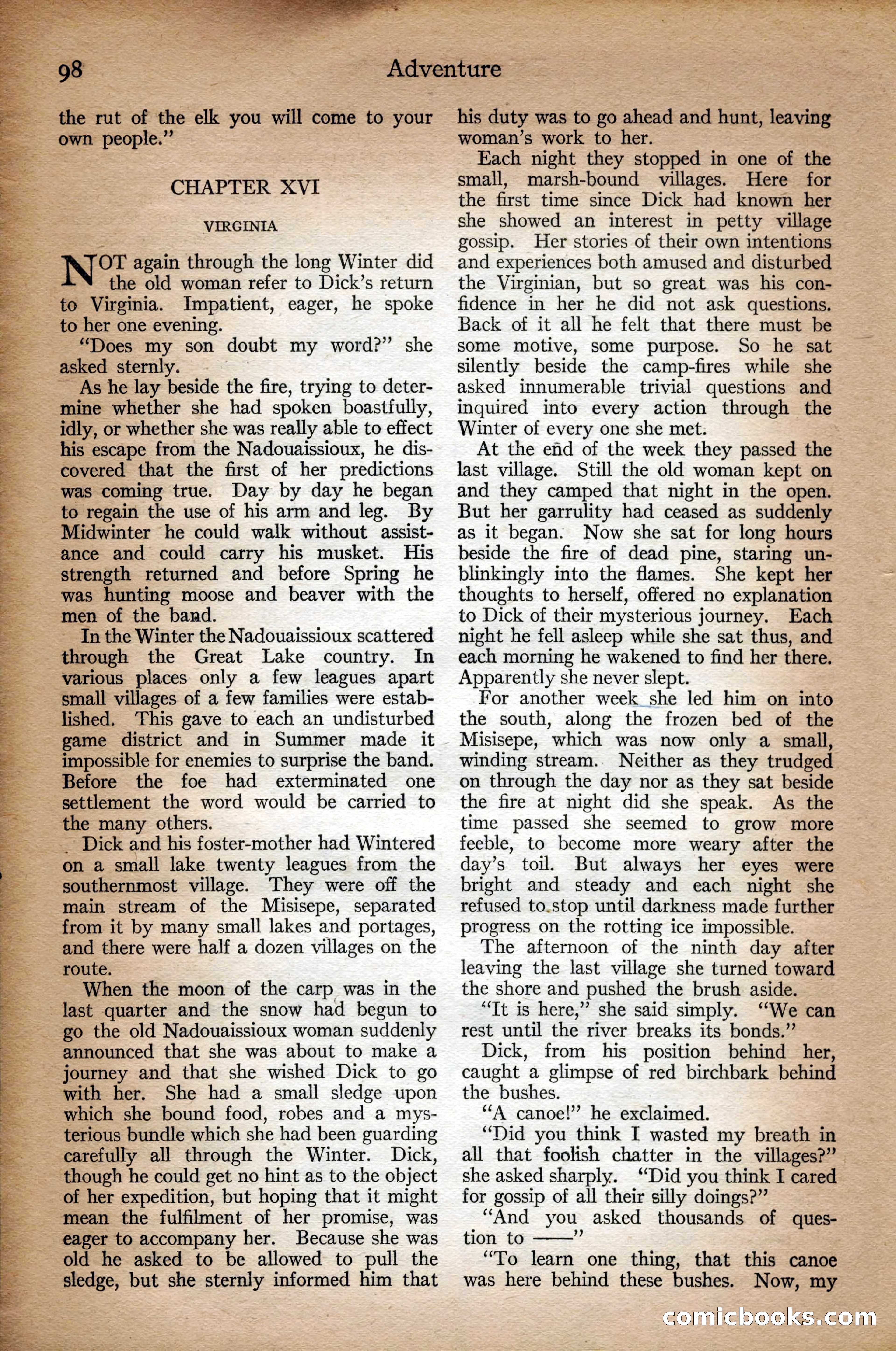 Adventure Magazine Cover — page 100 of 196