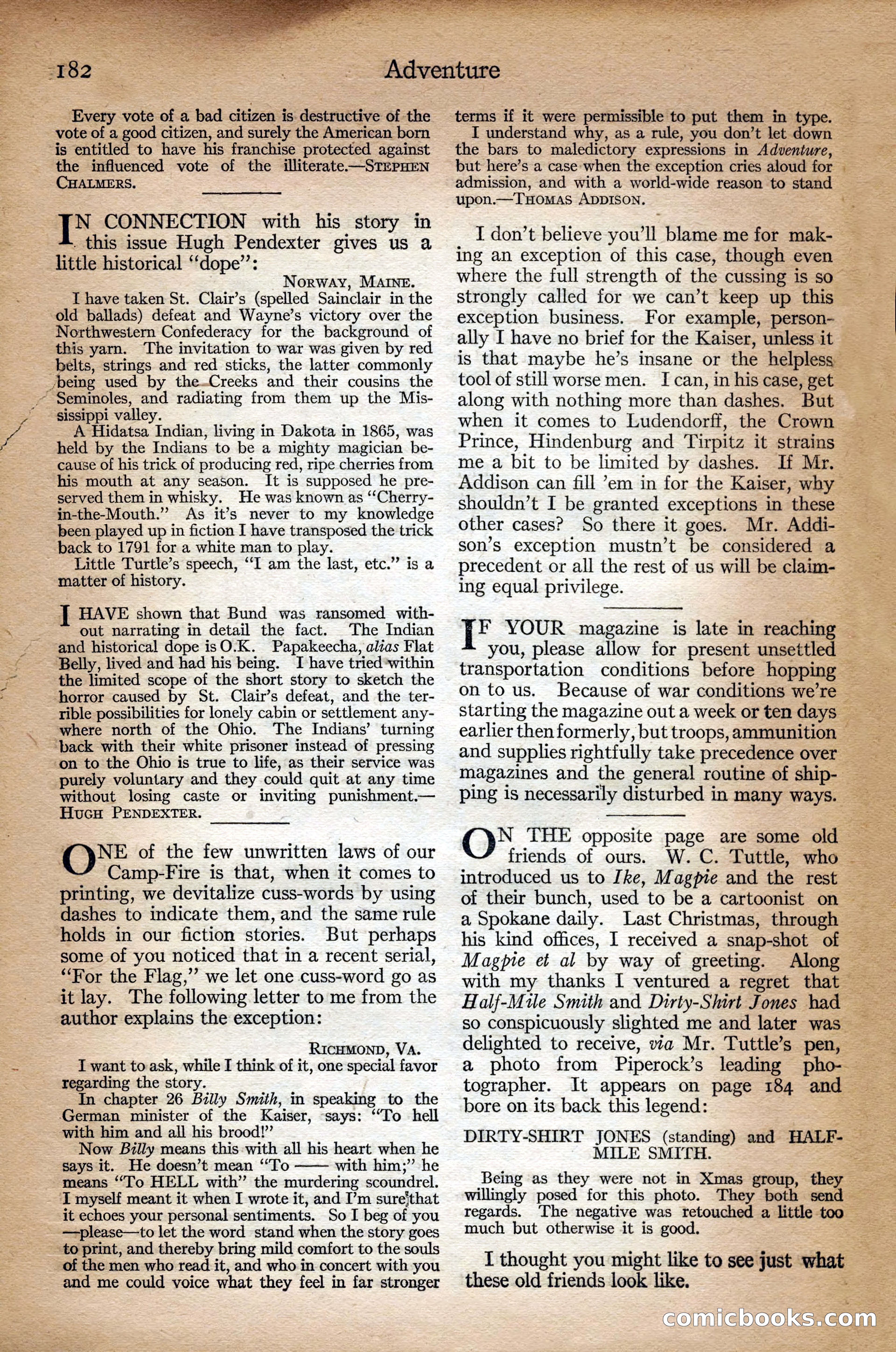 Adventure Magazine Cover — page 184 of 196