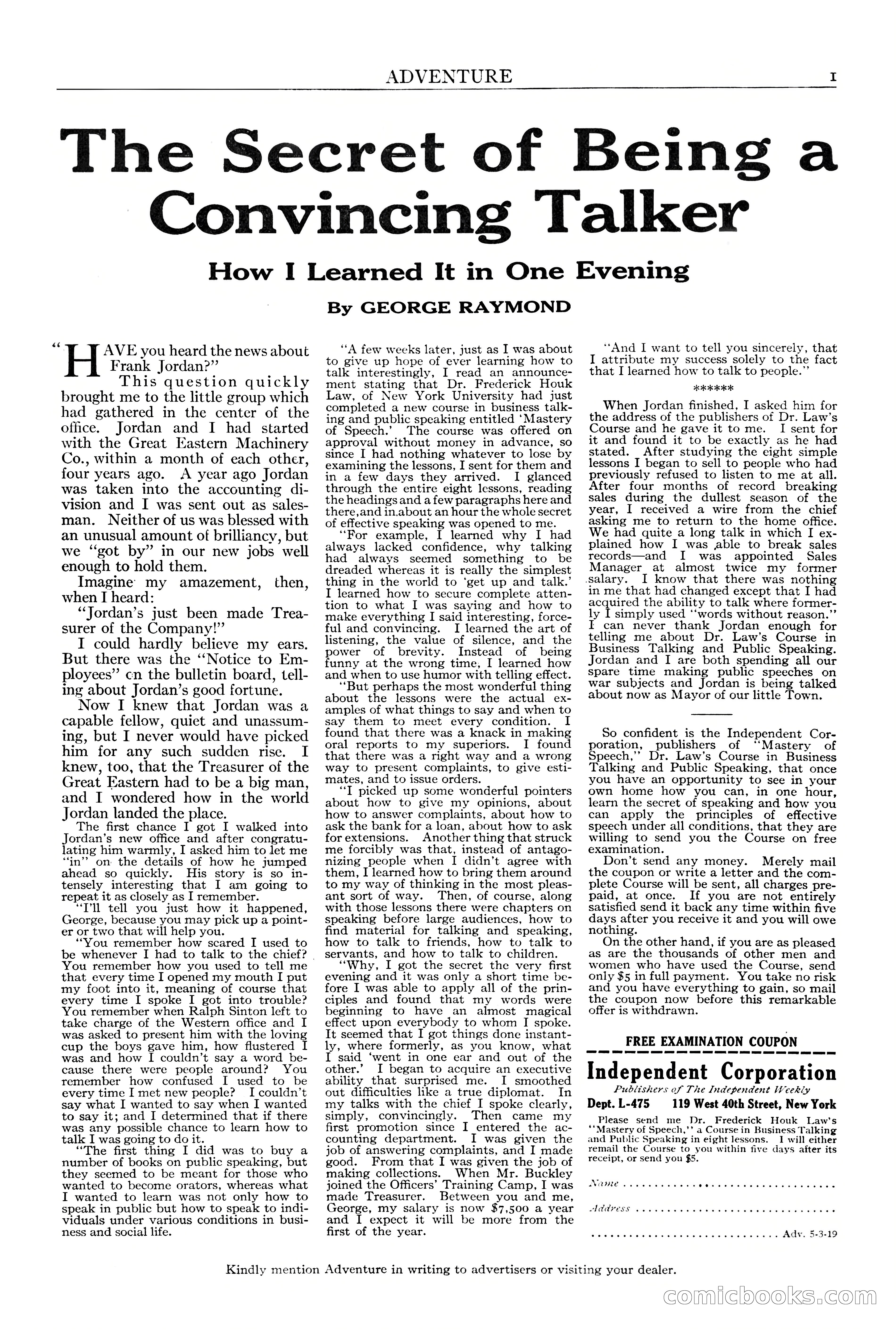 Adventure Magazine, Vol. 21, No. 3 — page 3 of 204