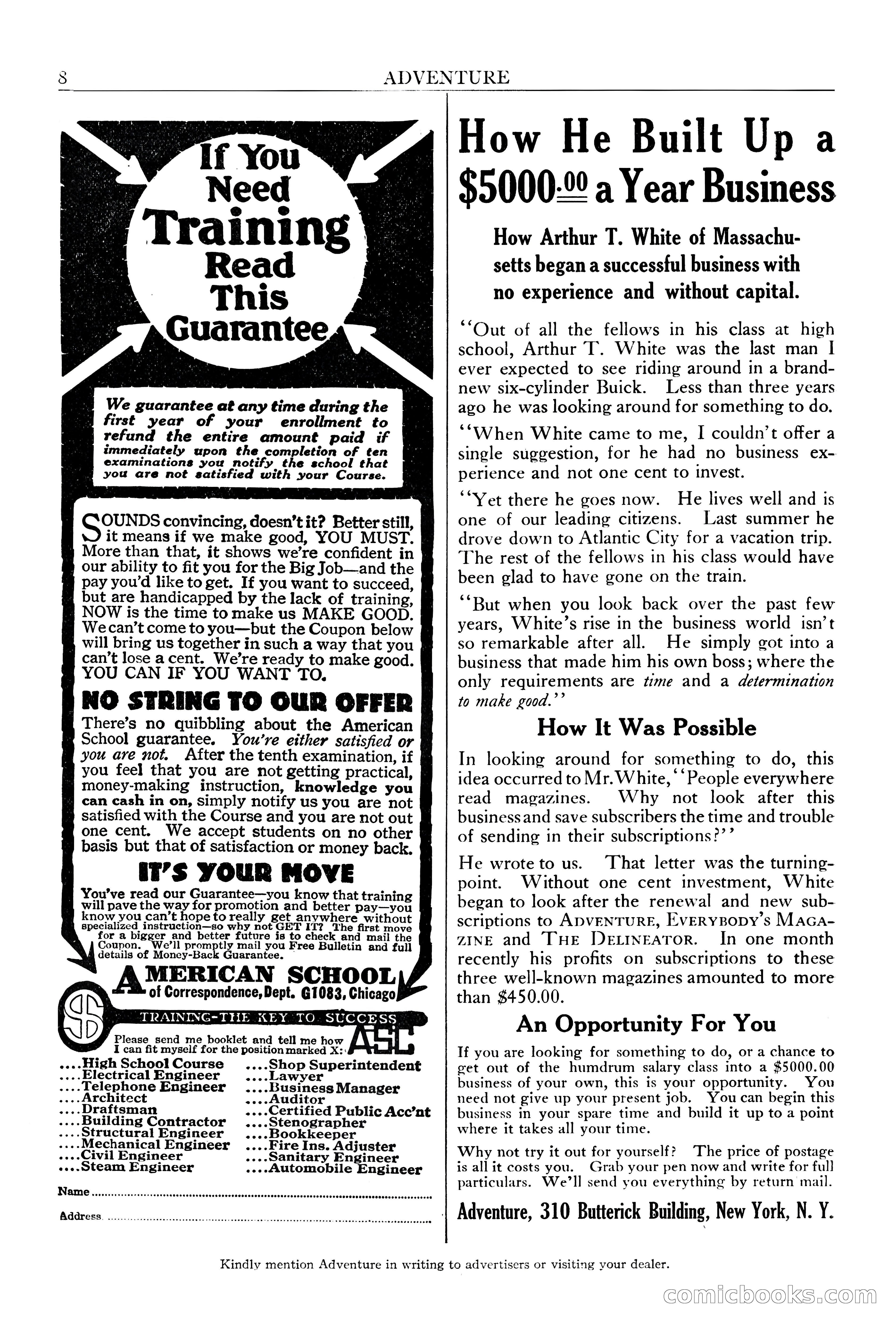 Adventure Magazine, Vol. 21, No. 3 — page 10 of 204