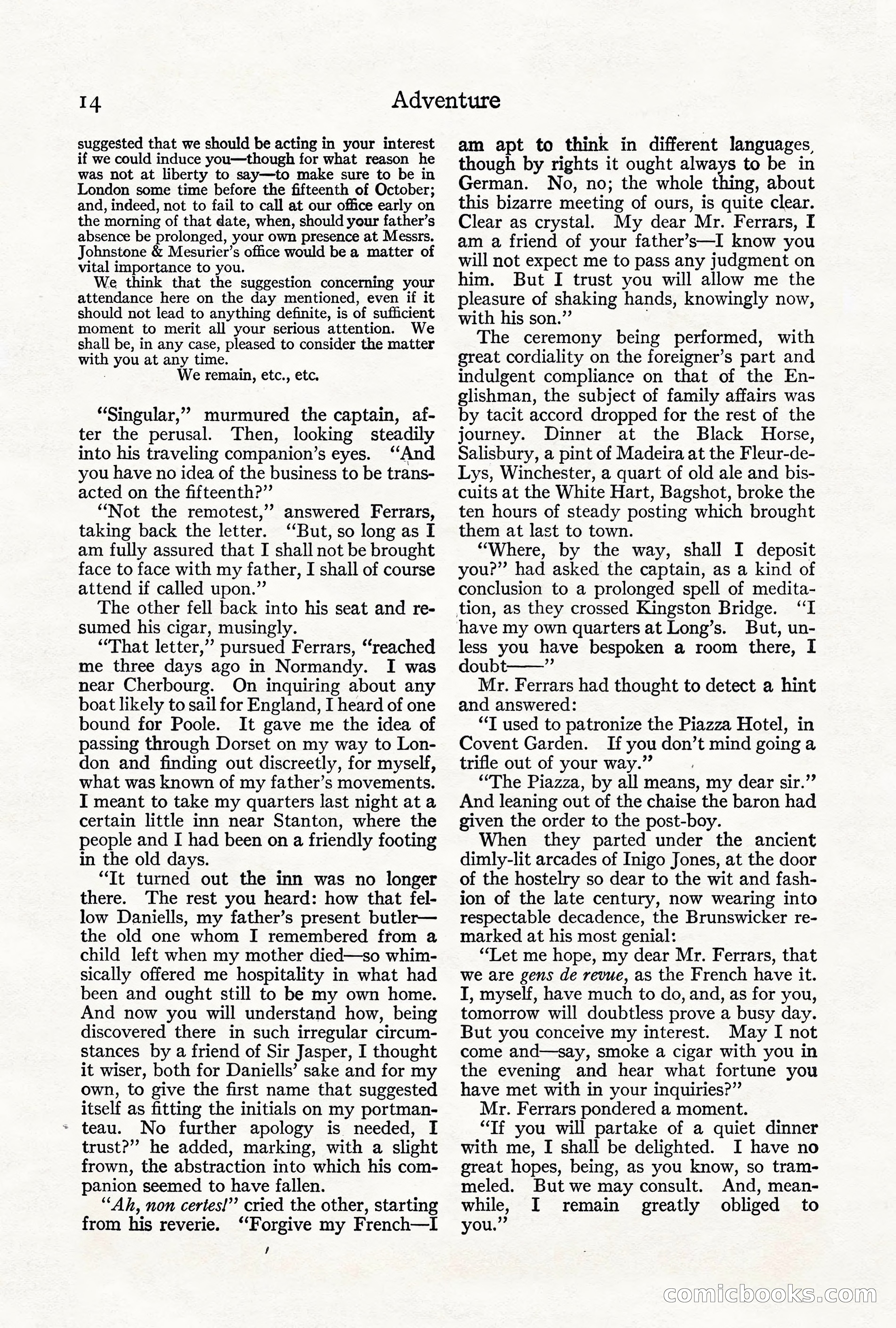Adventure Magazine, Vol. 21, No. 3 — page 24 of 204