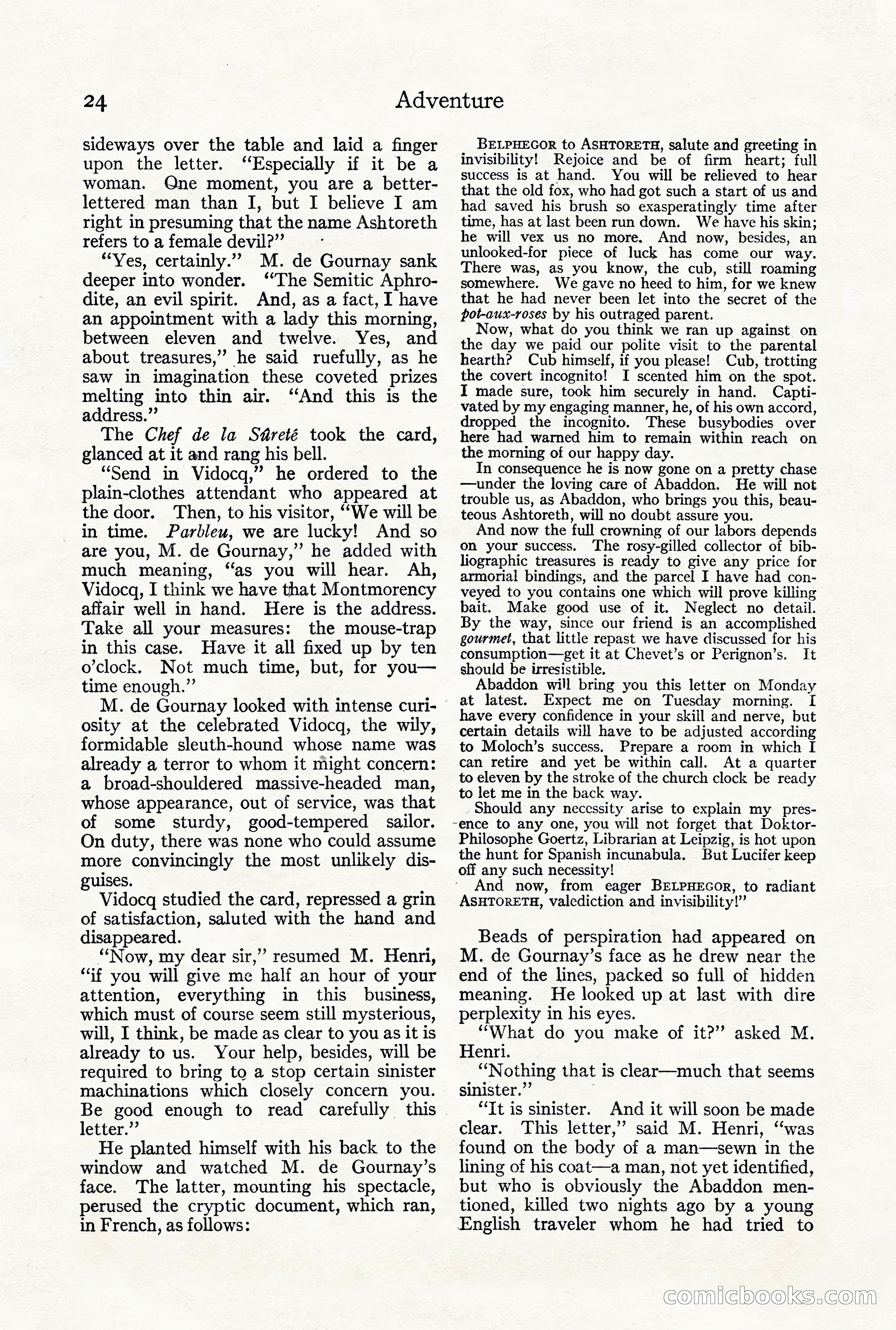 Adventure Magazine, Vol. 21, No. 3 — page 34 of 204