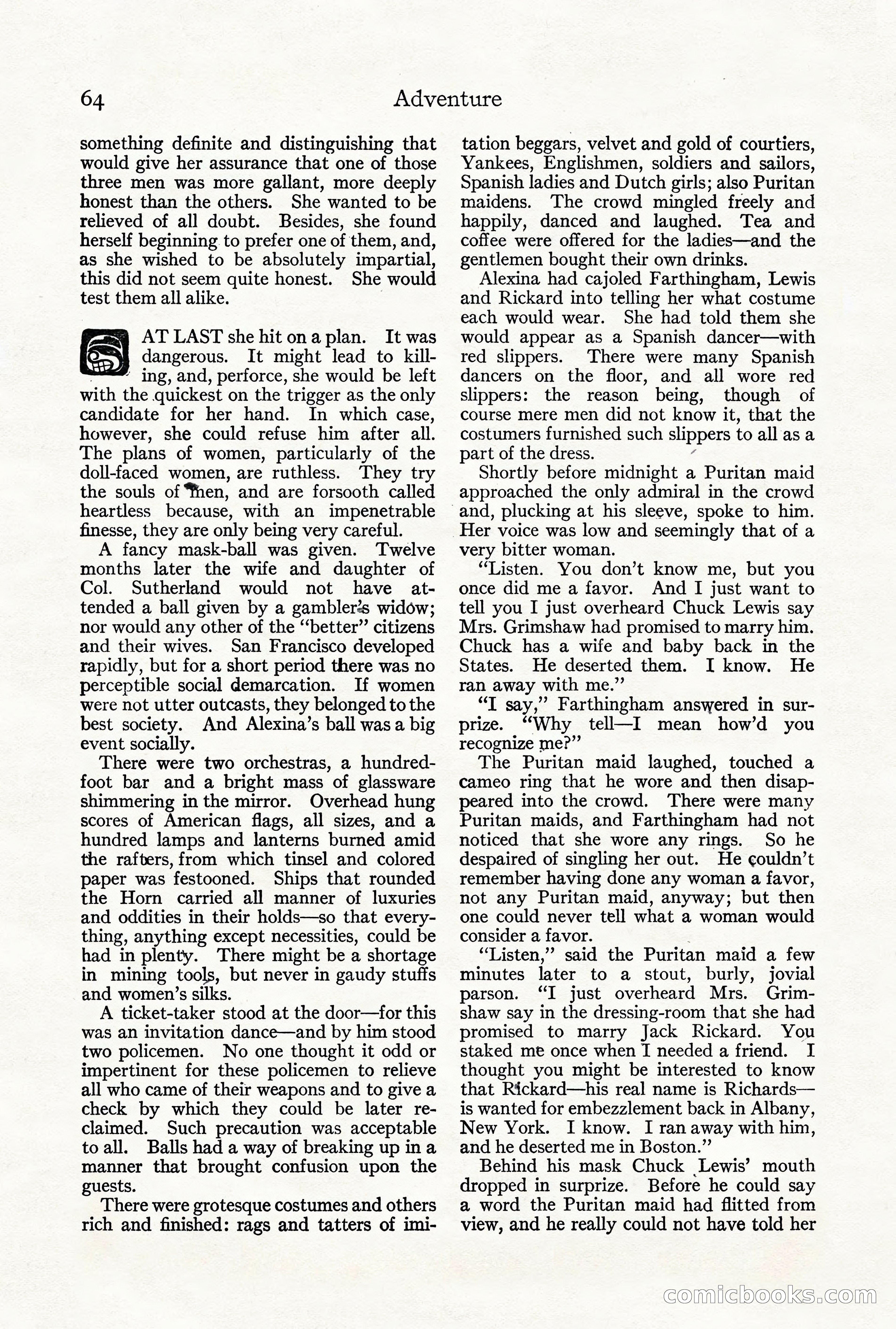 Adventure Magazine, Vol. 21, No. 3 — page 74 of 204