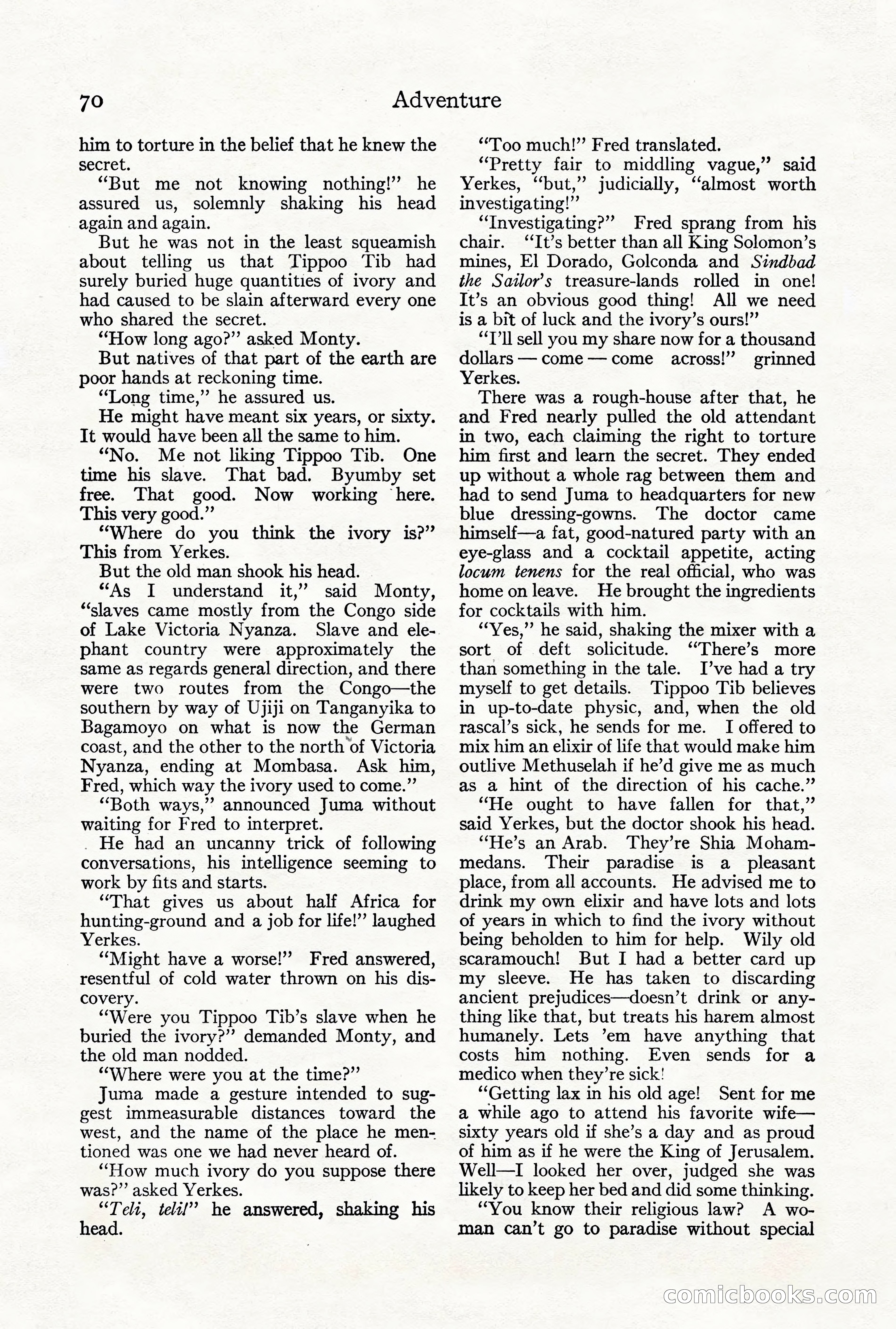 Adventure Magazine, Vol. 21, No. 3 — page 80 of 204