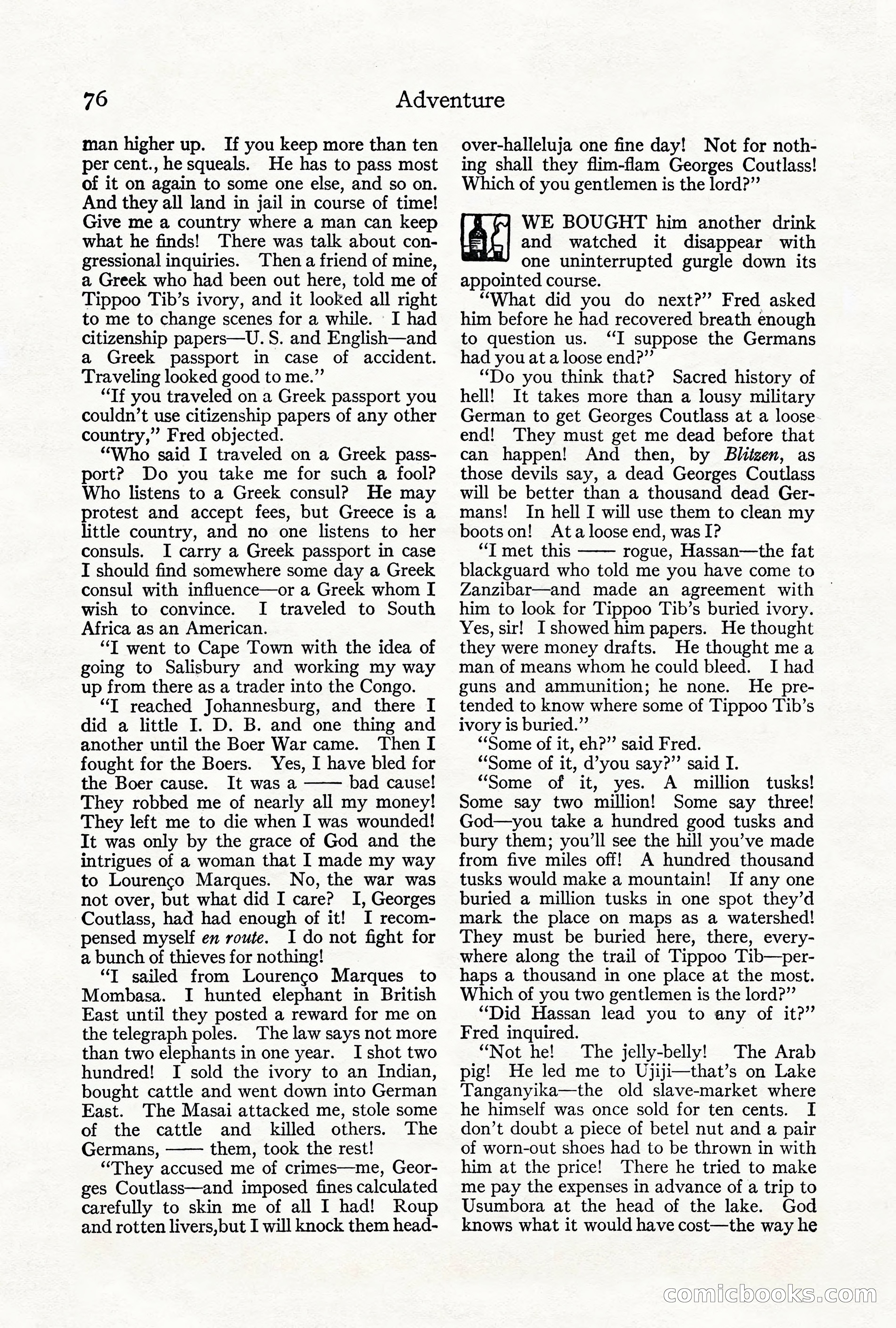 Adventure Magazine, Vol. 21, No. 3 — page 86 of 204