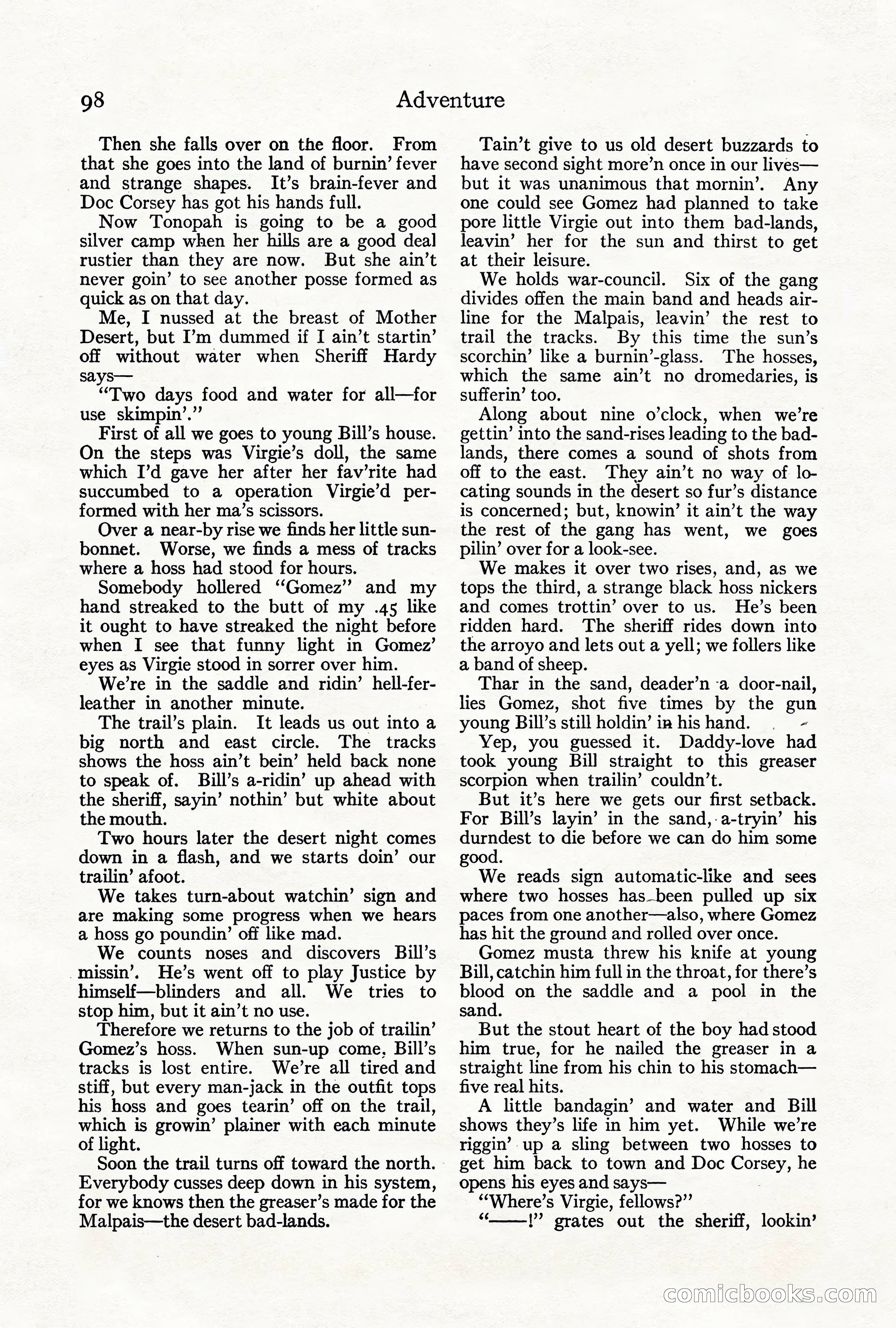 Adventure Magazine, Vol. 21, No. 3 — page 108 of 204