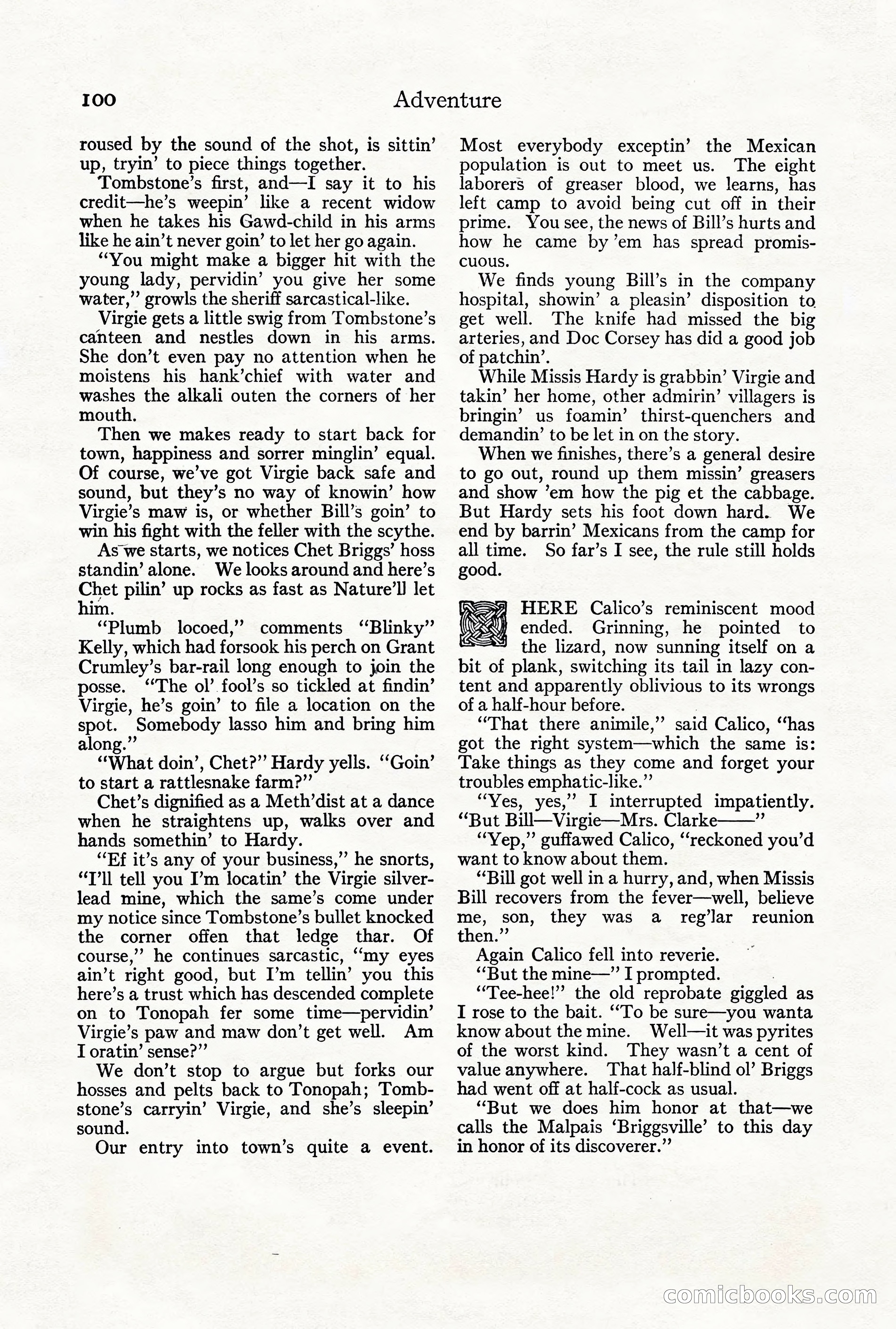 Adventure Magazine, Vol. 21, No. 3 — page 110 of 204