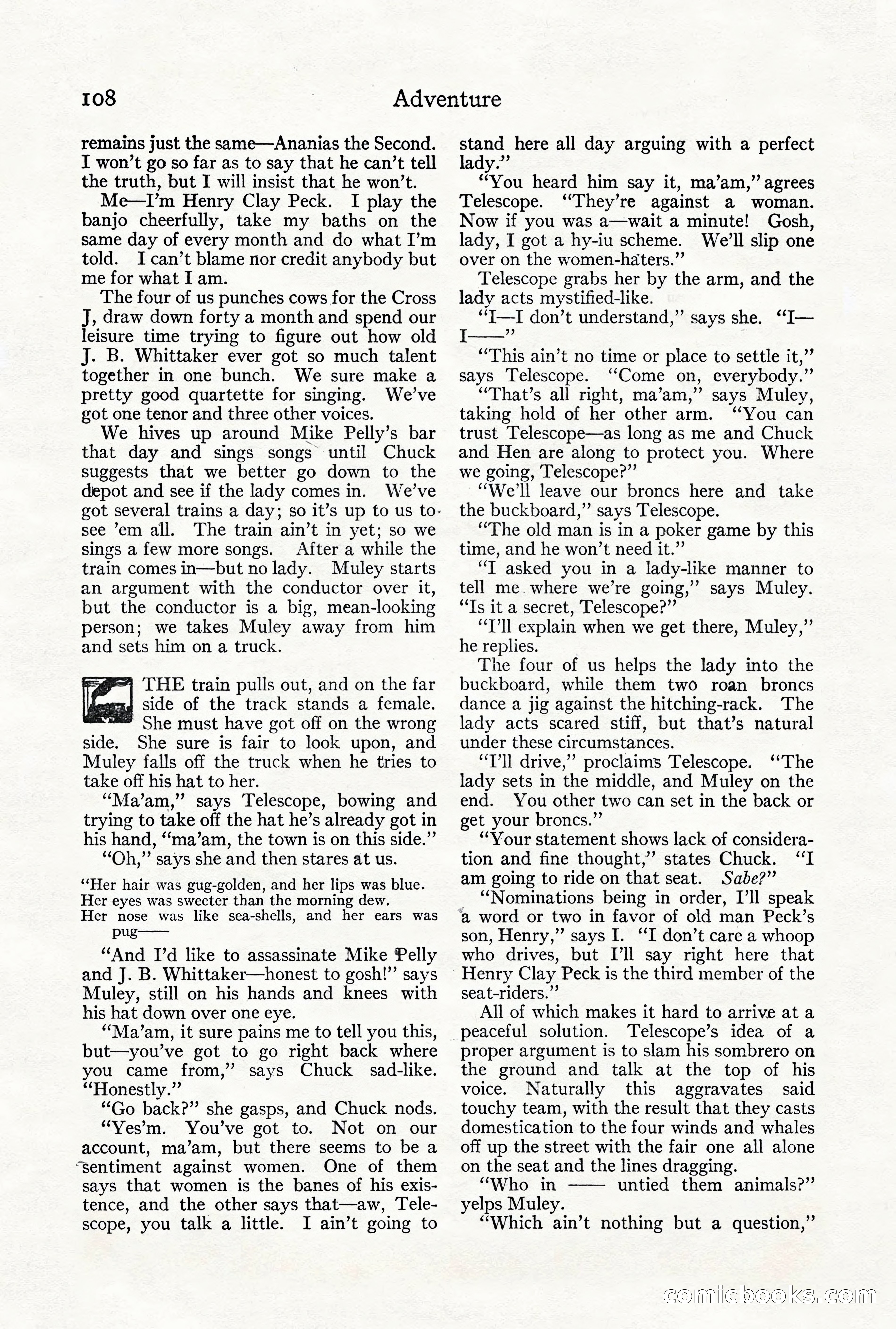 Adventure Magazine, Vol. 21, No. 3 — page 118 of 204