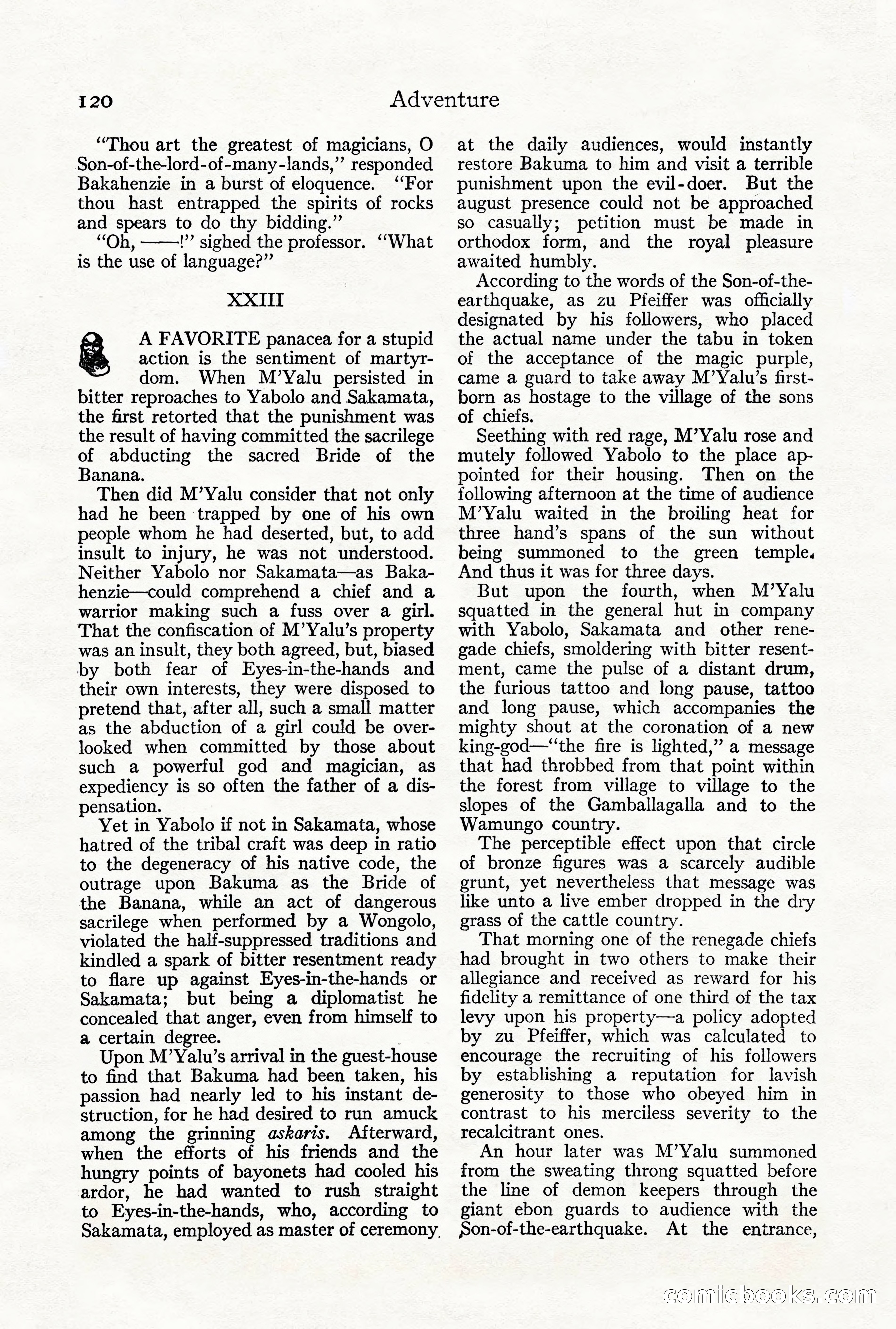 Adventure Magazine, Vol. 21, No. 3 — page 130 of 204
