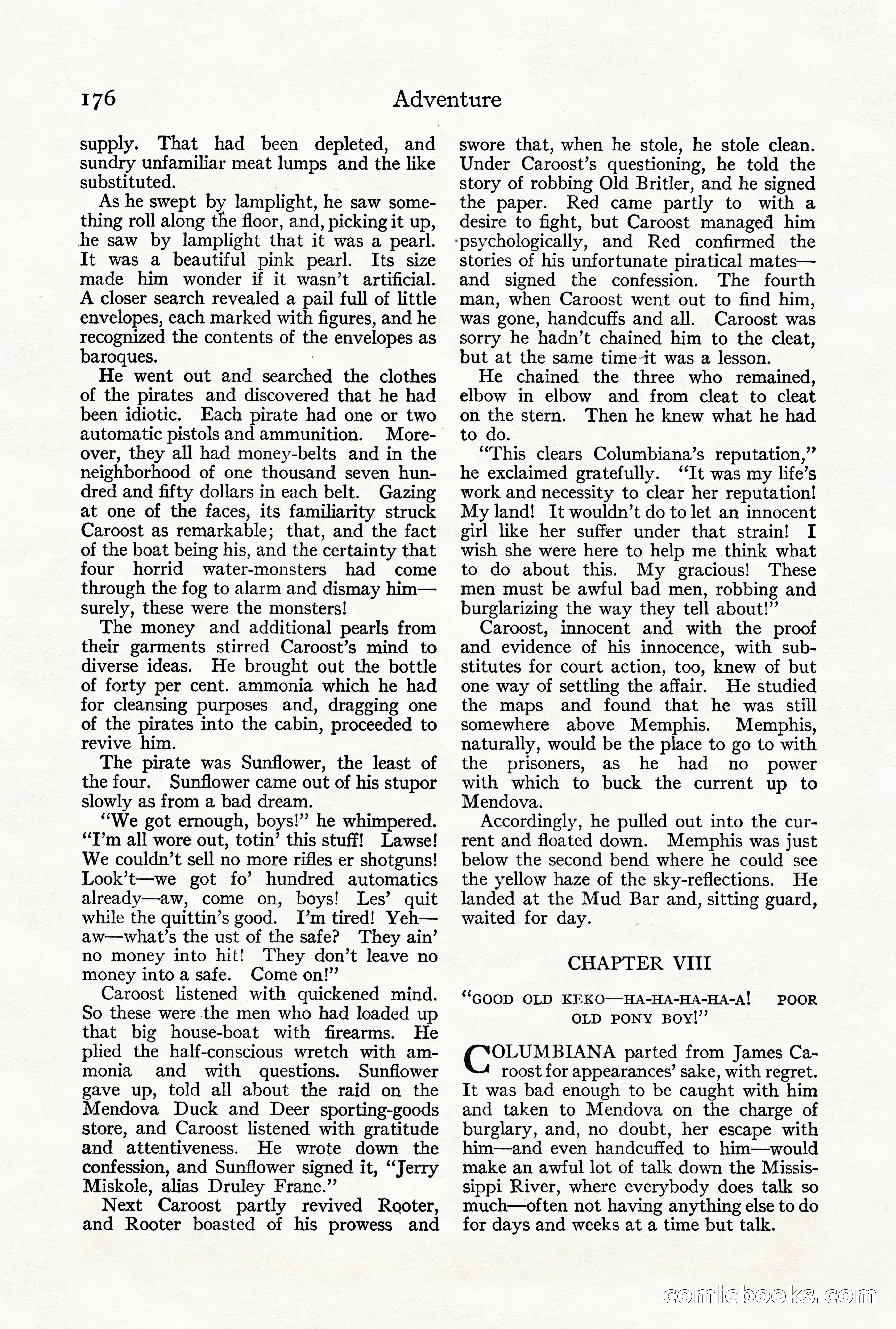 Adventure Magazine, Vol. 21, No. 3 — page 186 of 204