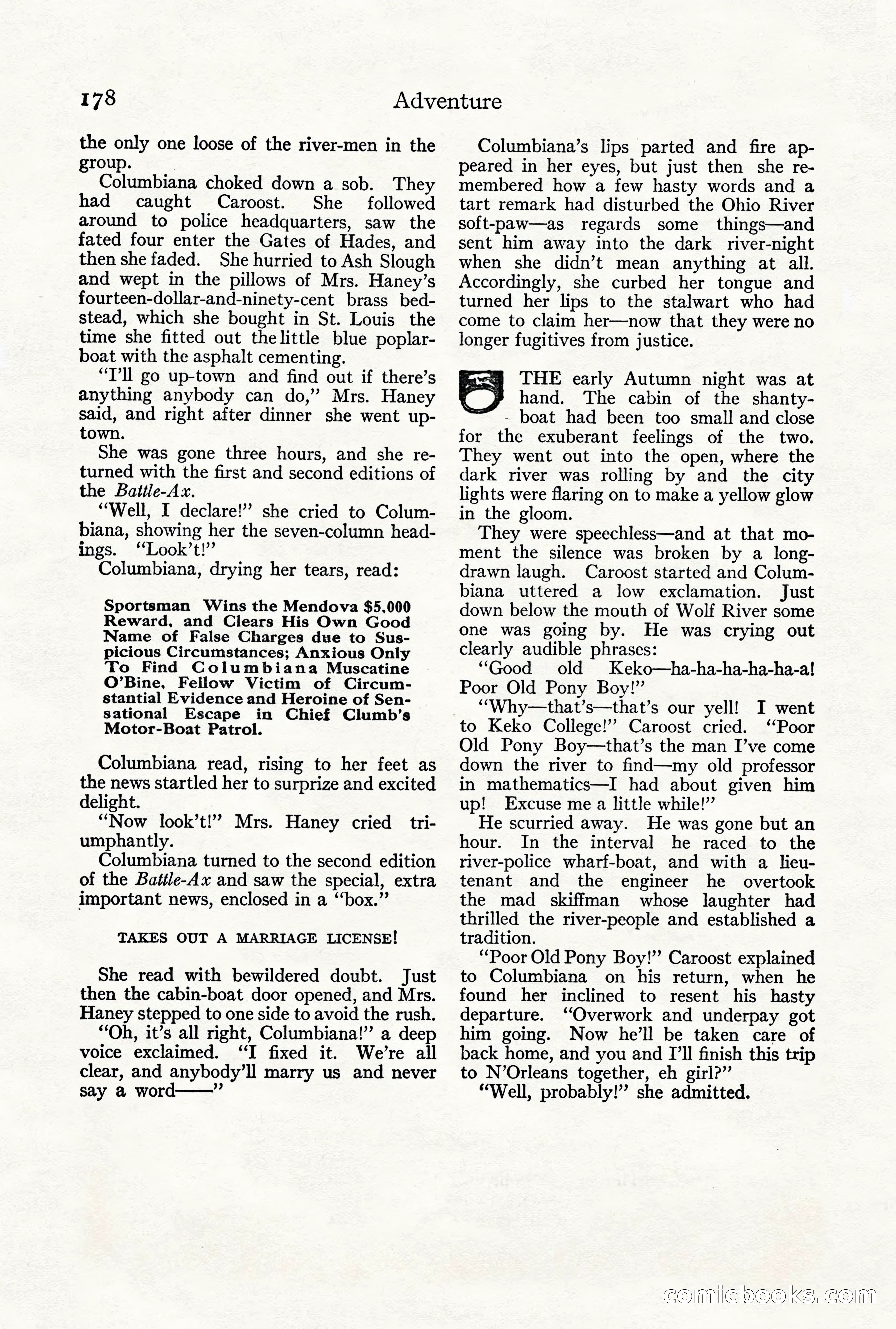 Adventure Magazine, Vol. 21, No. 3 — page 188 of 204