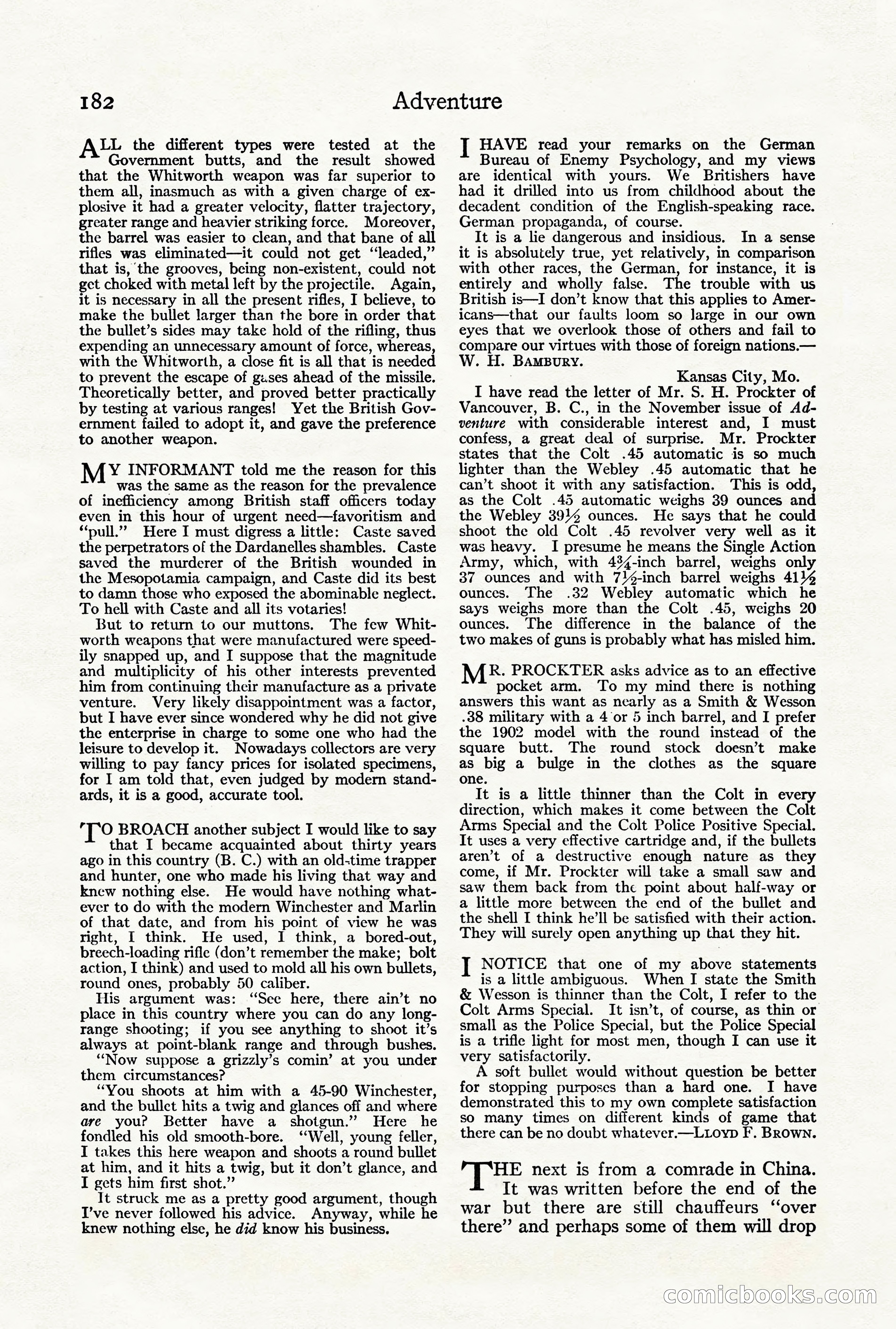 Adventure Magazine, Vol. 21, No. 3 — page 192 of 204