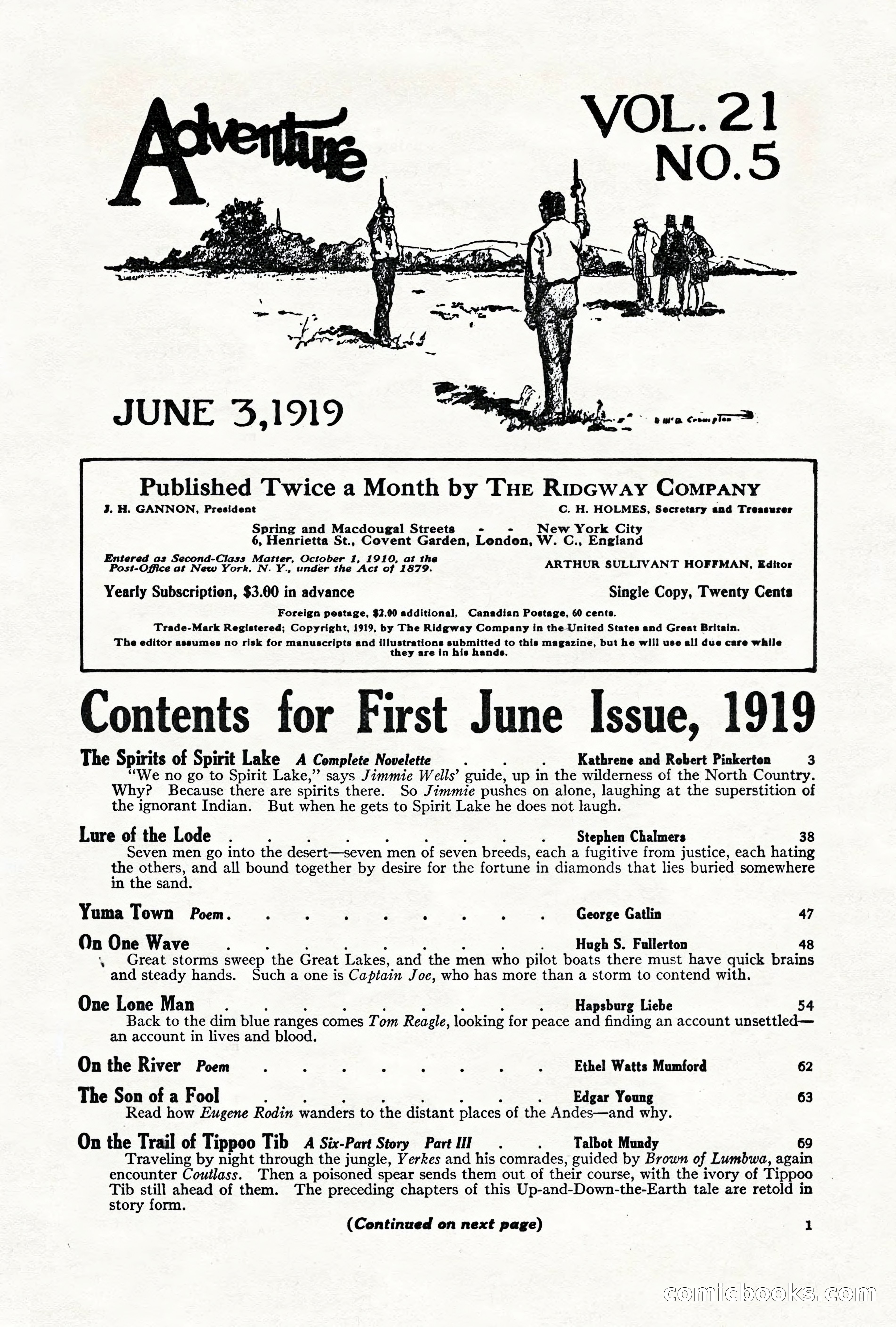 Adventure Magazine, June 3, 1919 — page 7 of 200